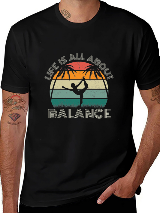 Life is All About Balance Yoga Graphic Tee