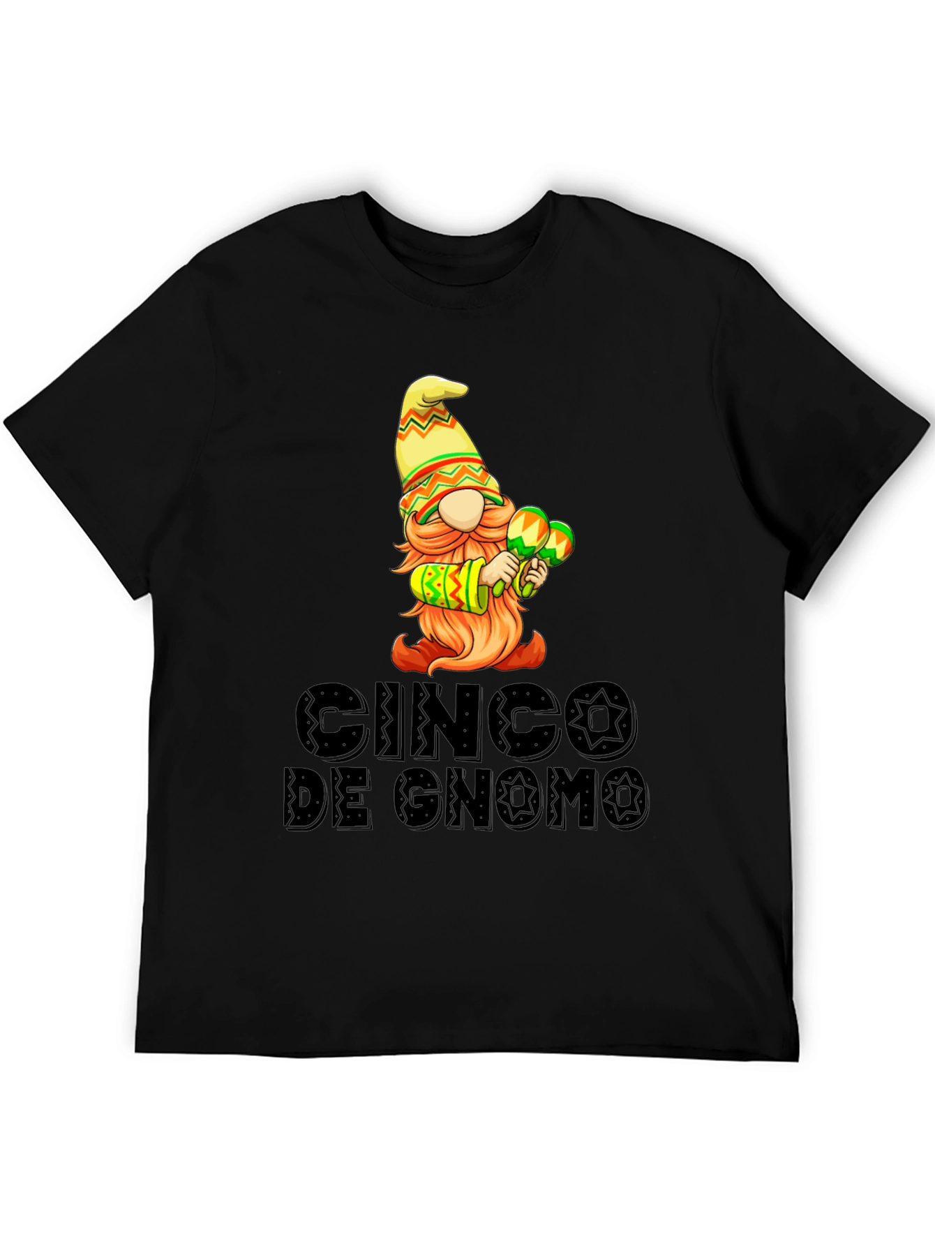Cinco de Gnomo Graphic T-Shirt - Festive Fun