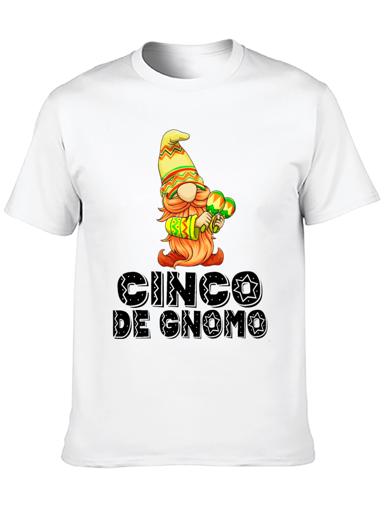 Cinco de Gnomo Graphic T-Shirt - Festive Fun