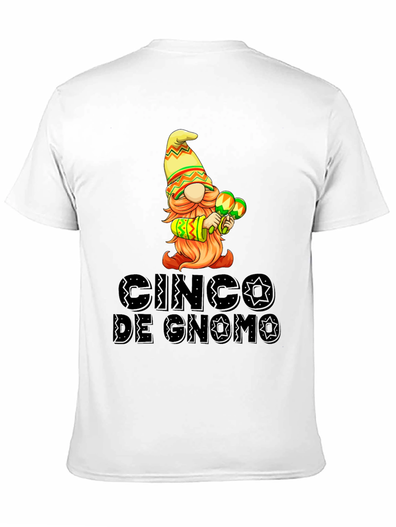 Cinco de Gnomo Graphic T-Shirt - Festive Fun