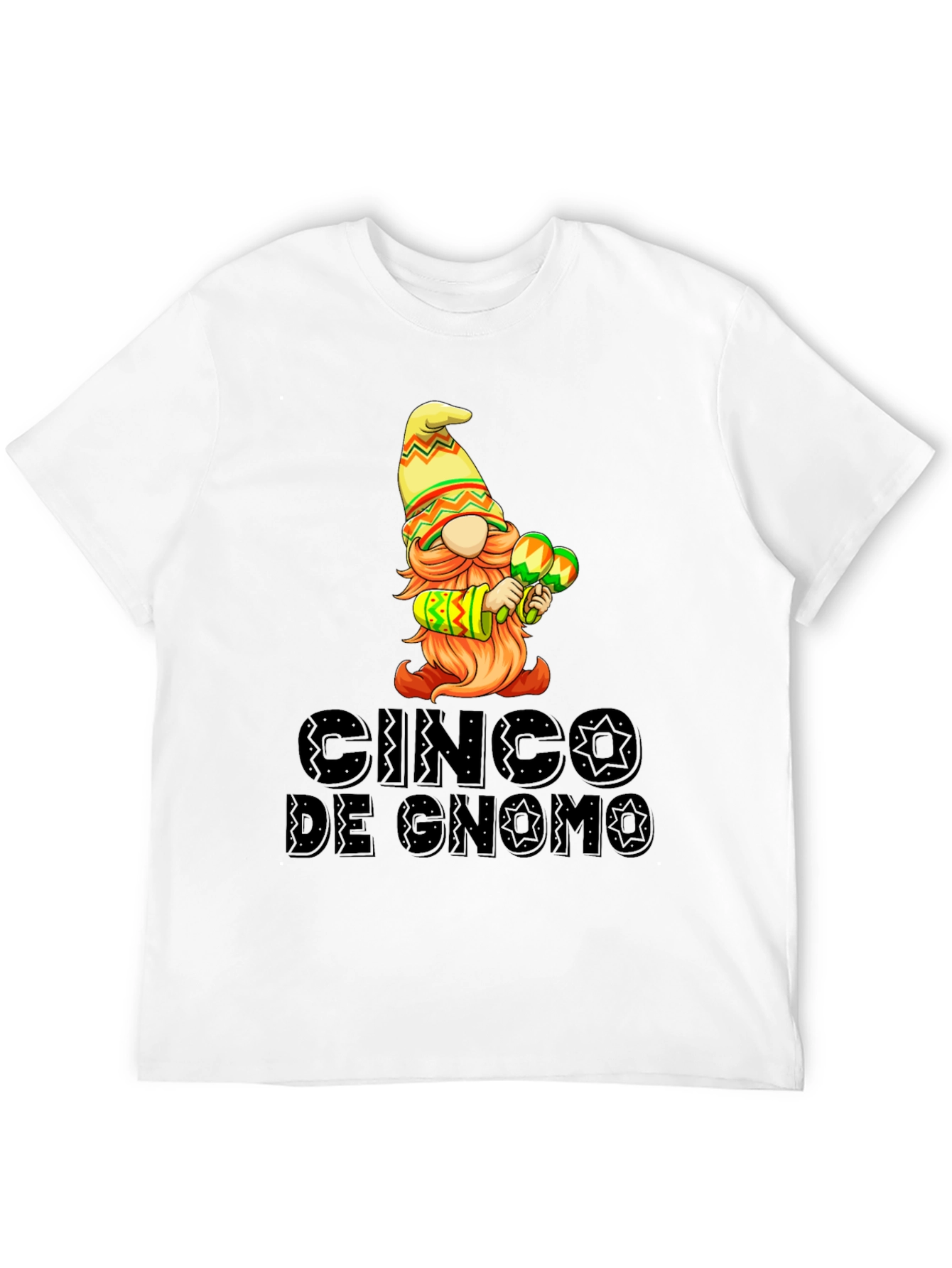 Cinco de Gnomo Graphic T-Shirt - Festive Fun