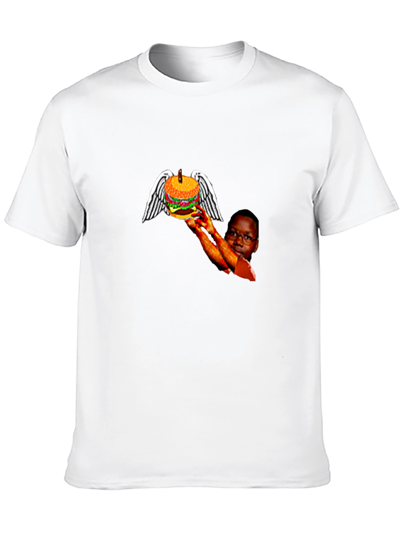 Winged Burger Graphic T-Shirt