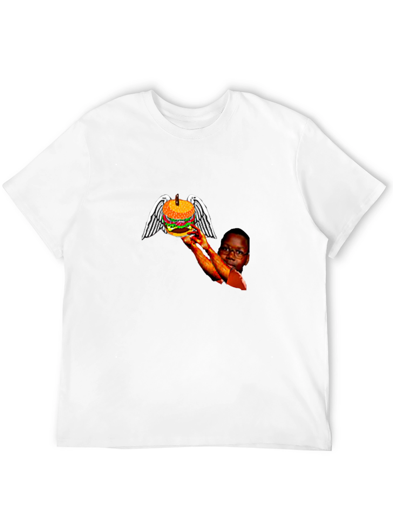 Winged Burger Graphic T-Shirt