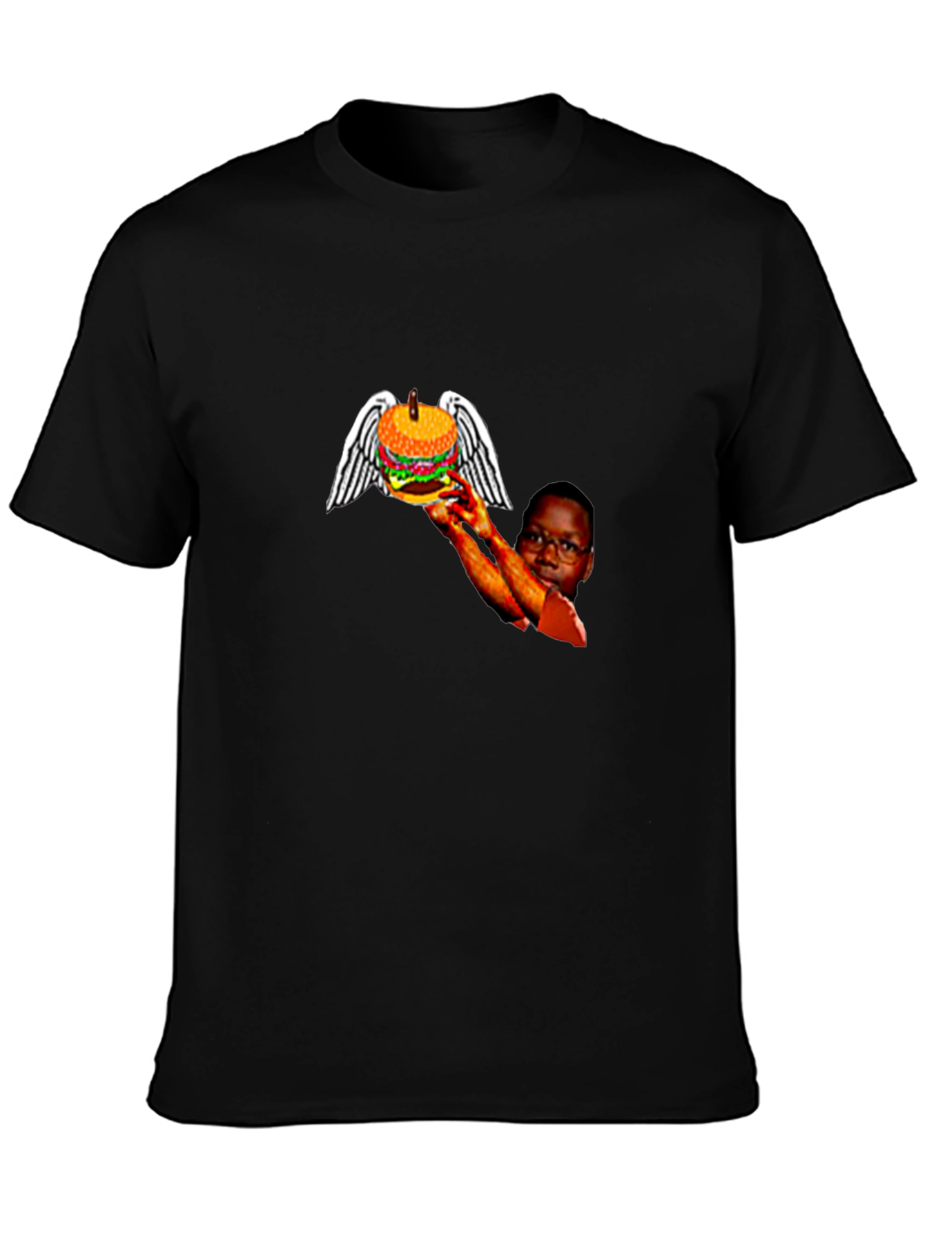 Winged Burger Graphic T-Shirt