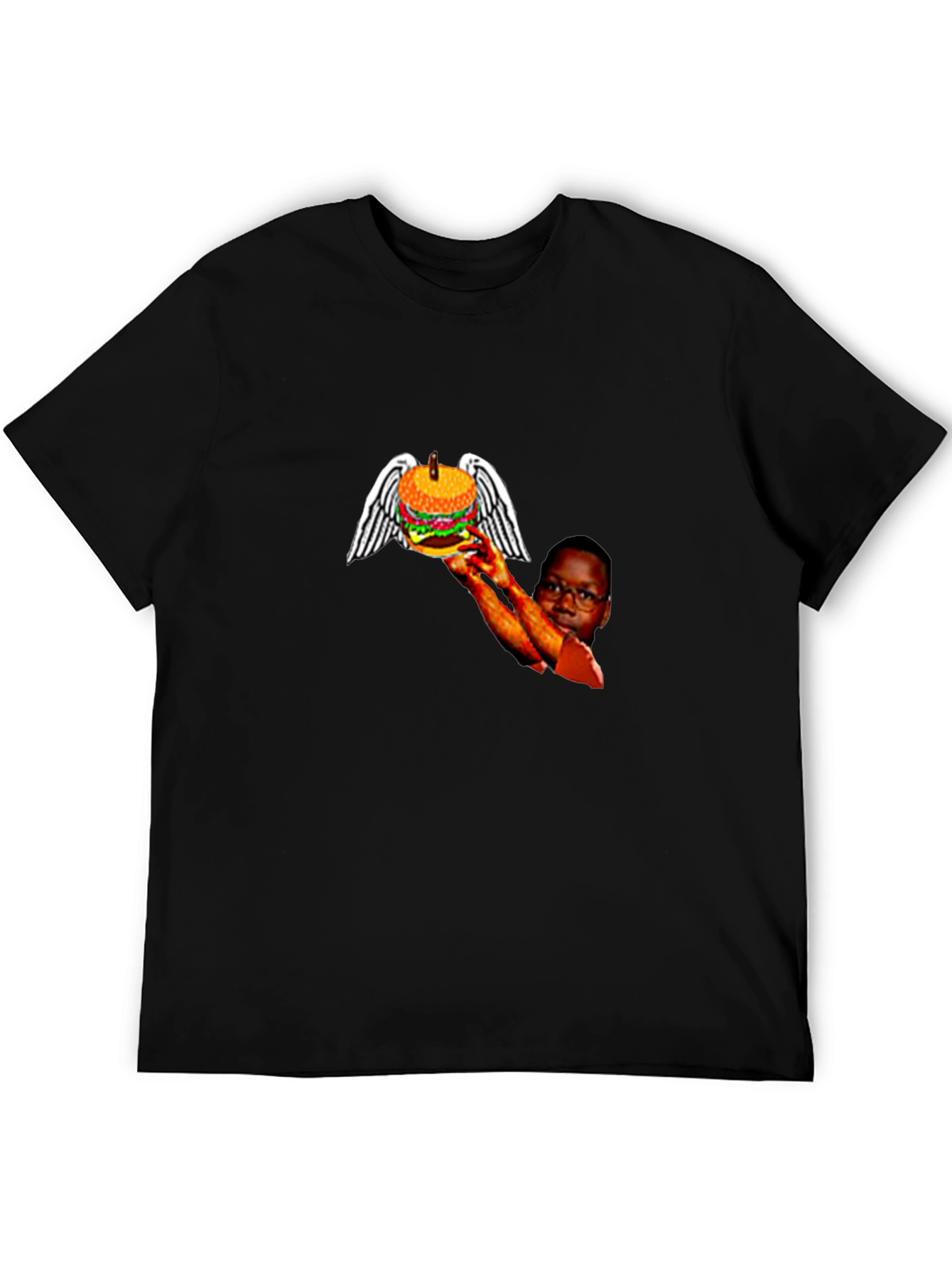 Winged Burger Graphic T-Shirt