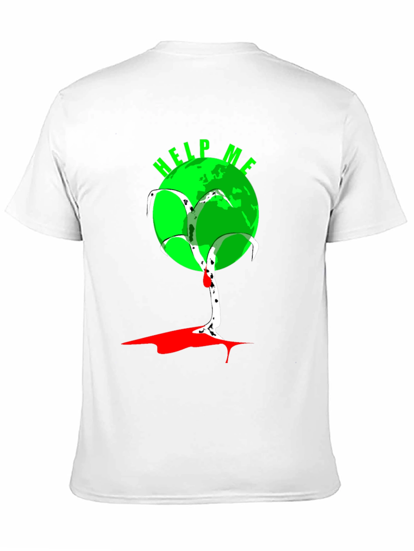 Help Me Earth T-Shirt - Black Graphic Tee