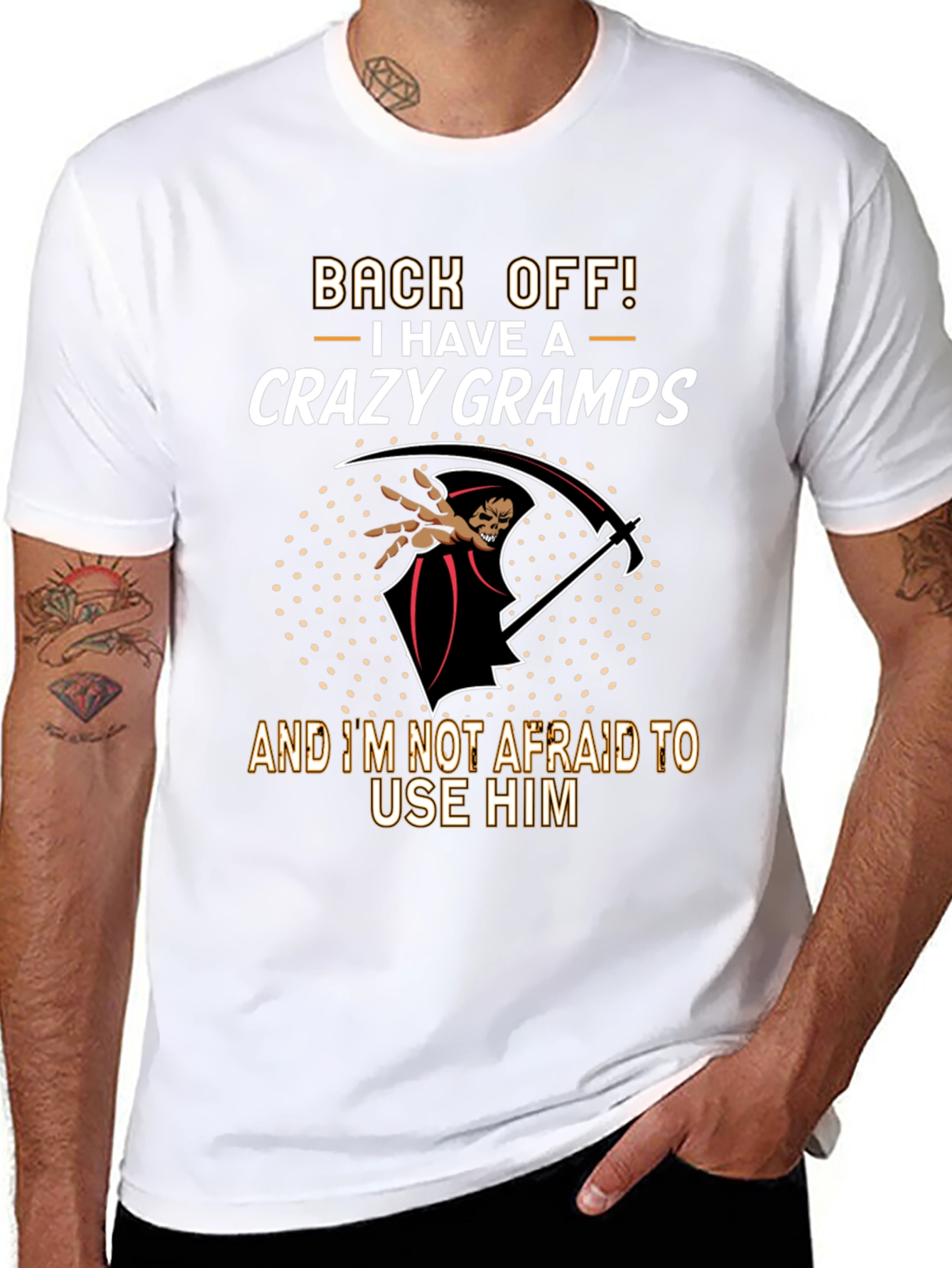 Crazy Gramps T-Shirt - Back Off!