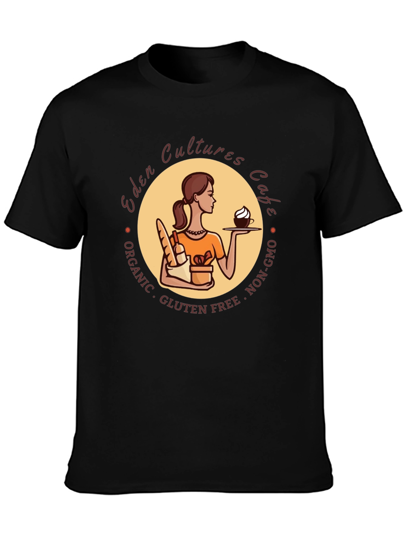 Eden Cultures Cafe Graphic T-Shirt