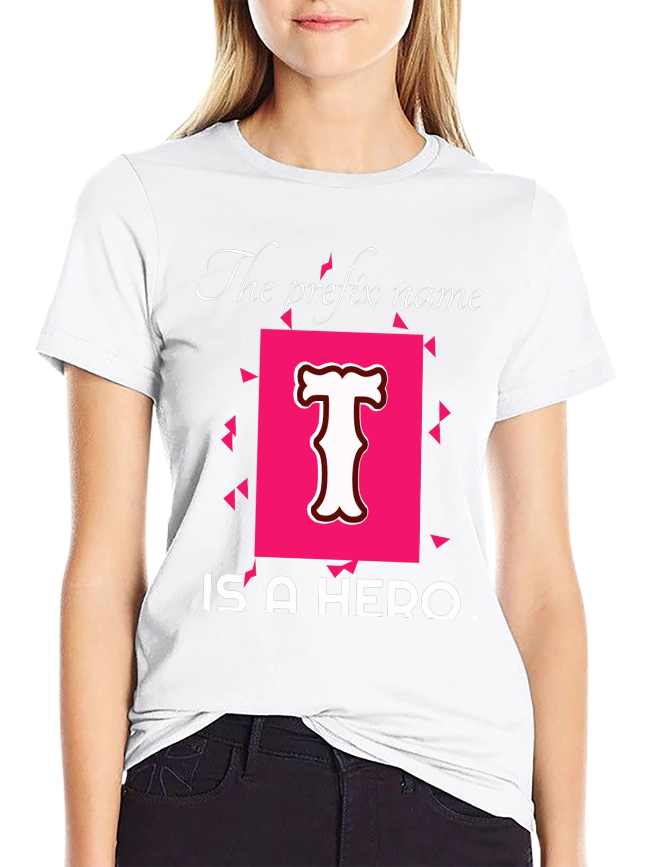 Hero T-Shirt - Personalized Name Prefix Tee