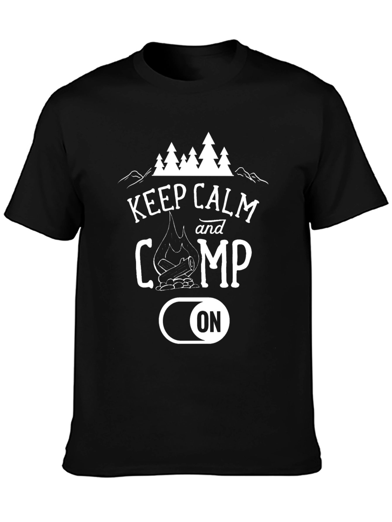 Keep Calm and Camp On Graphic Tee