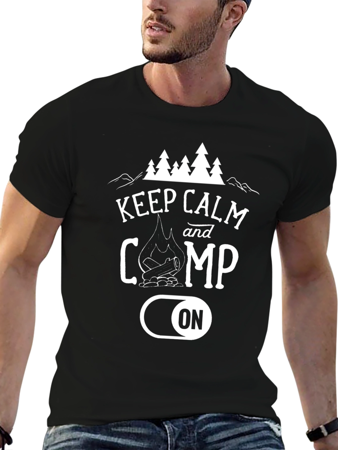Keep Calm and Camp On Graphic Tee
