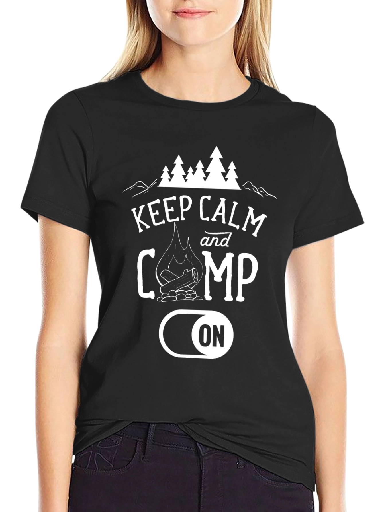 Keep Calm and Camp On Graphic Tee