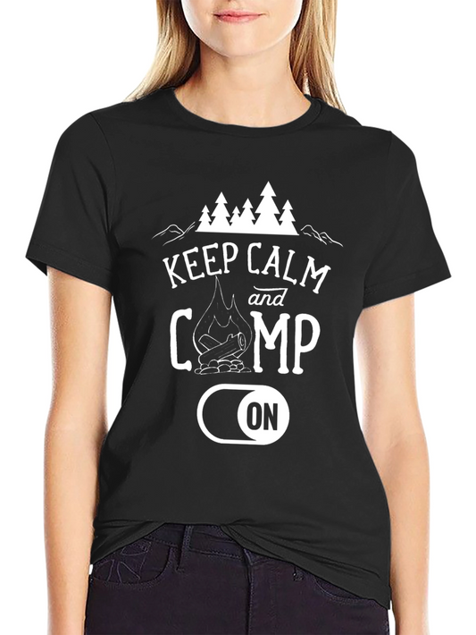 Keep Calm and Camp On Graphic Tee