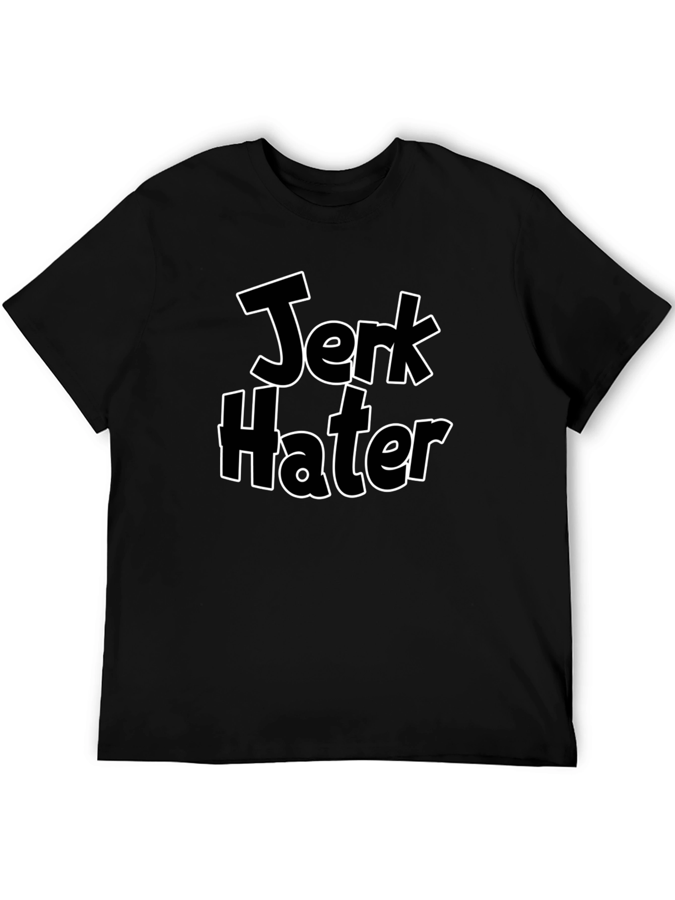 Jerk Hater Black Graphic Tee for Men