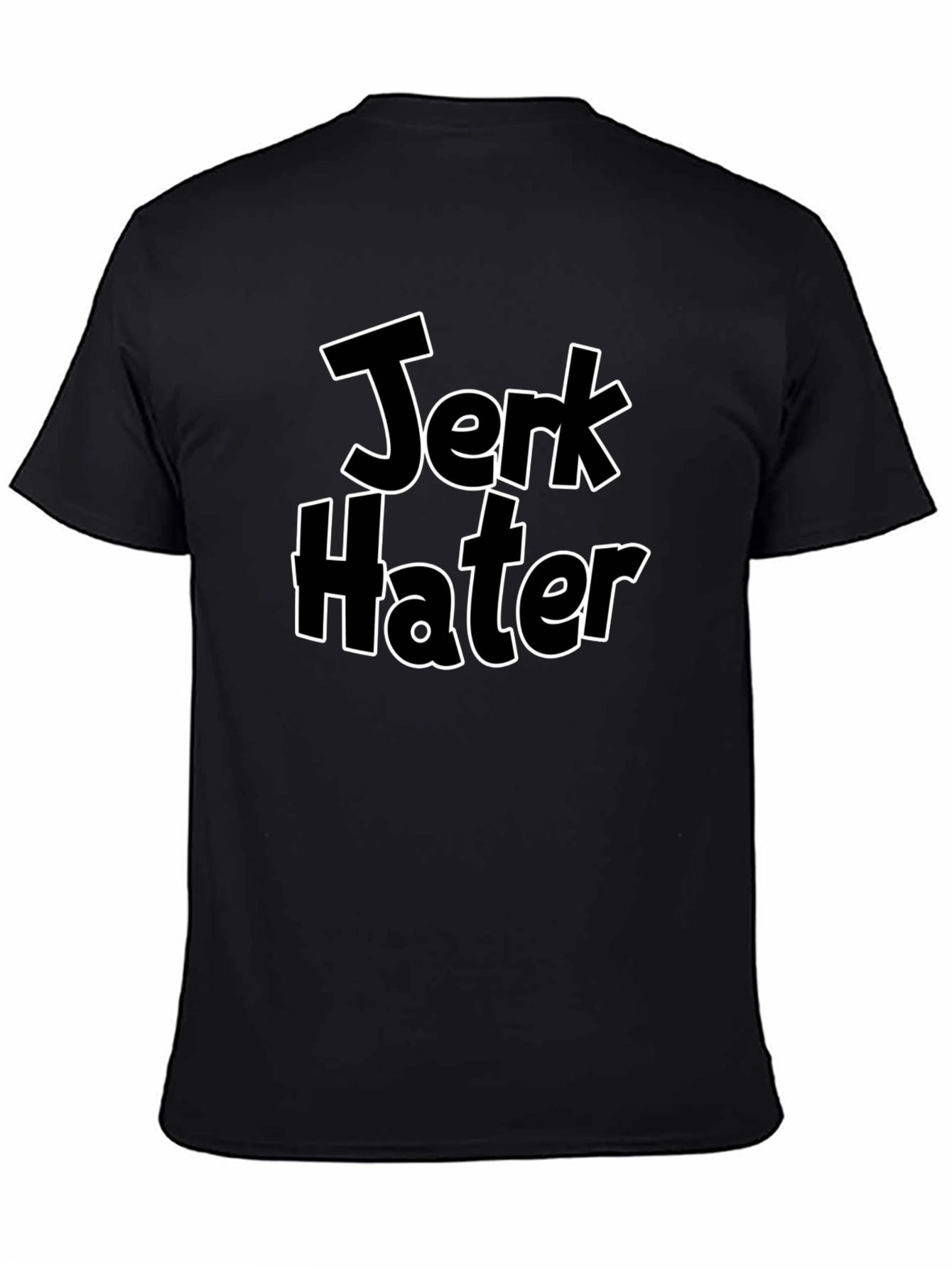 Jerk Hater Black Graphic Tee for Men