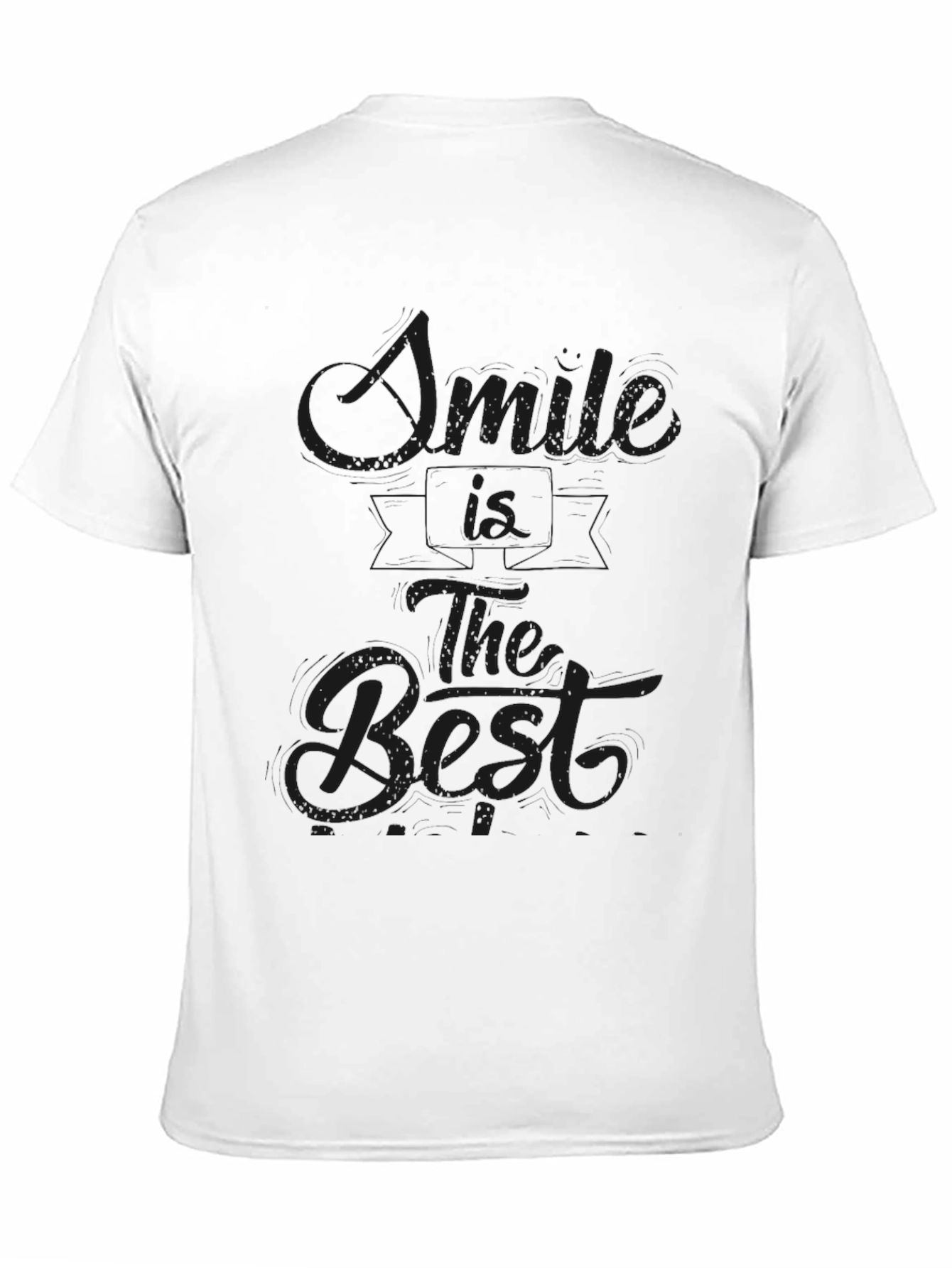 Smile is The Best Black T-Shirt