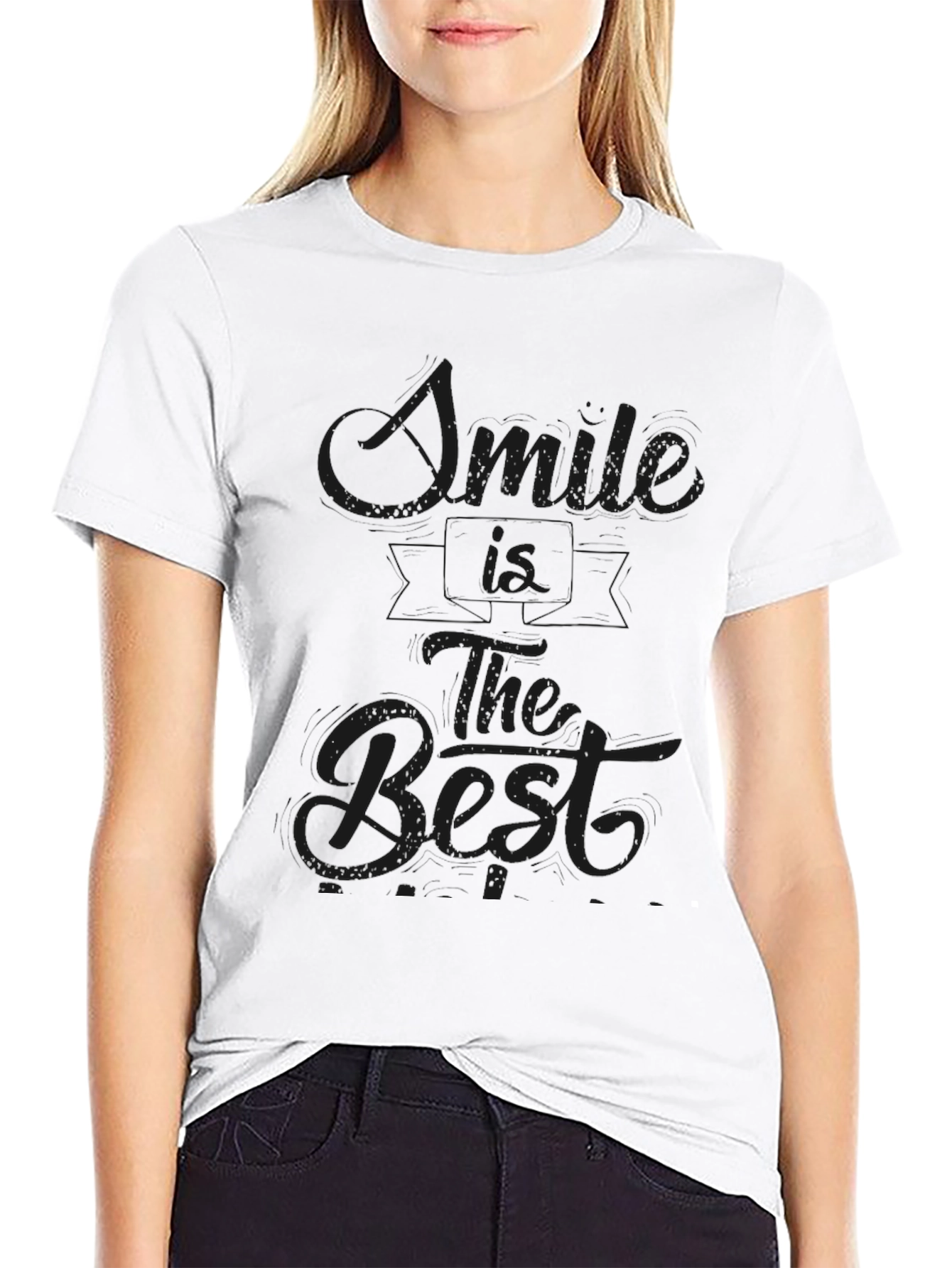 Smile is The Best Black T-Shirt