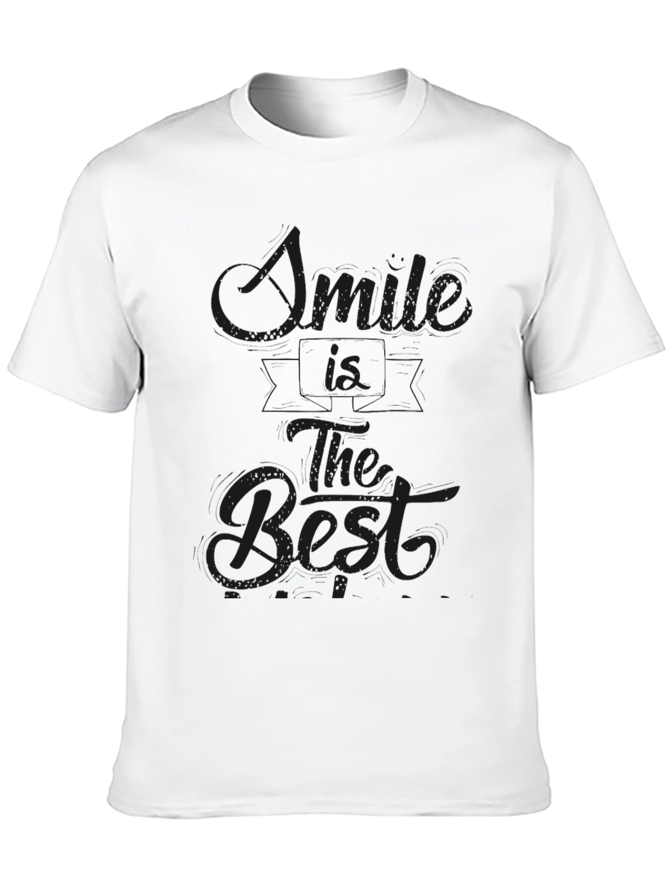 Smile is The Best Black T-Shirt