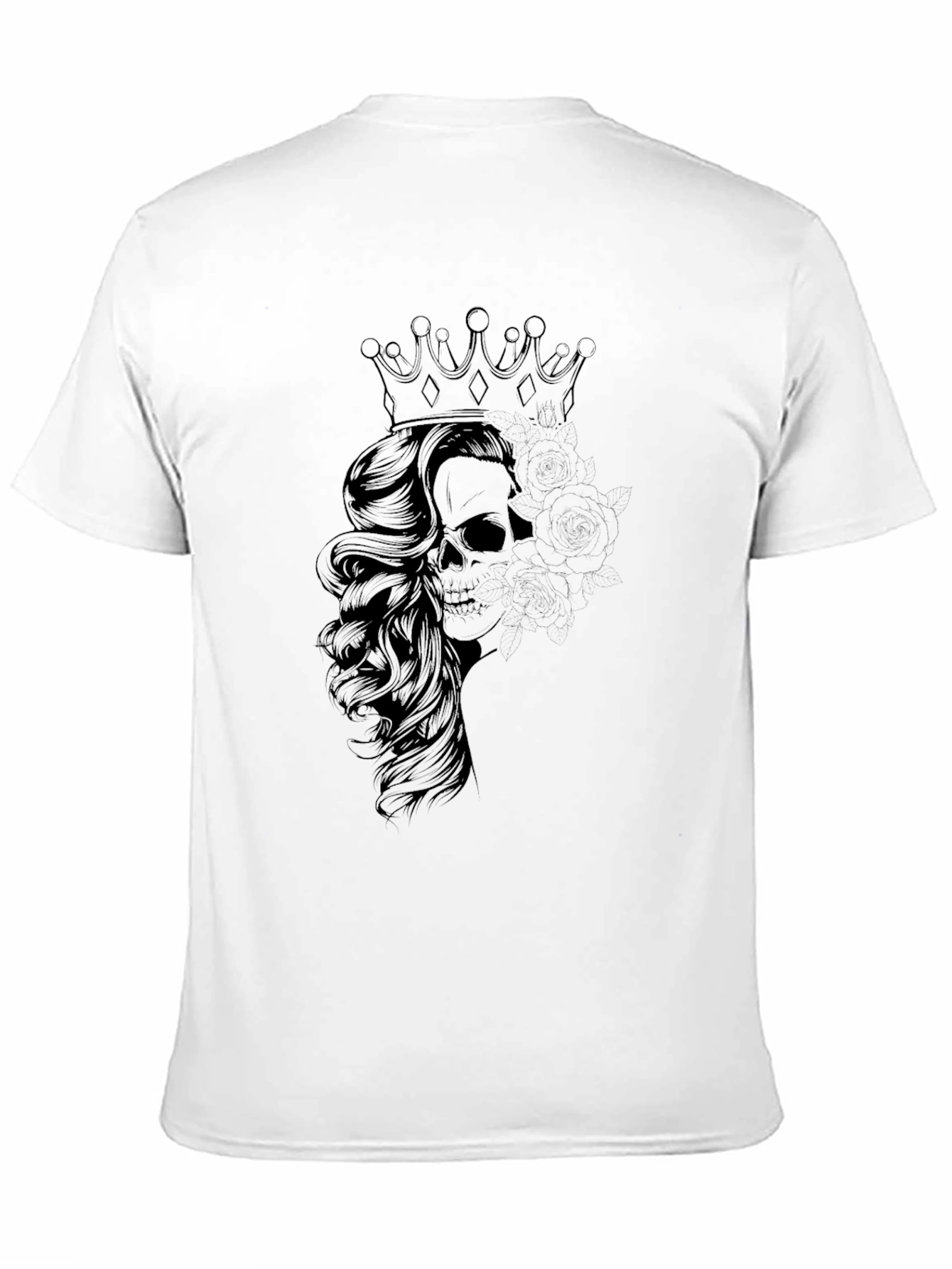 Skull Queen Graphic Tee - Black