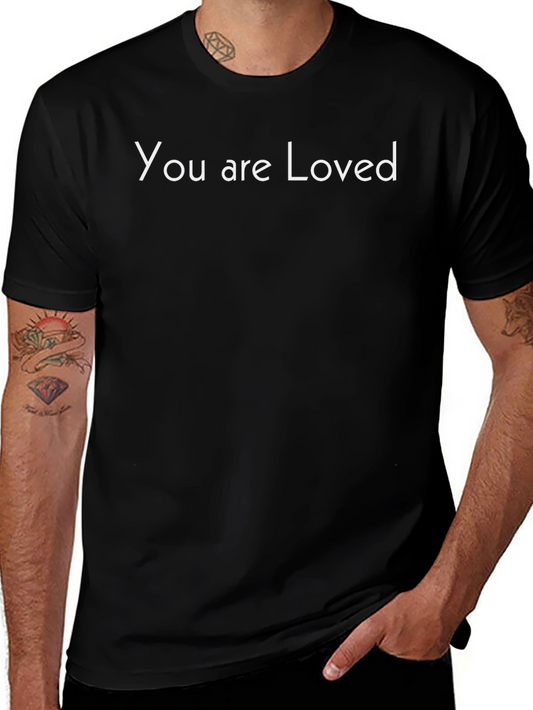 You Are Loved Graphic Tee - Black