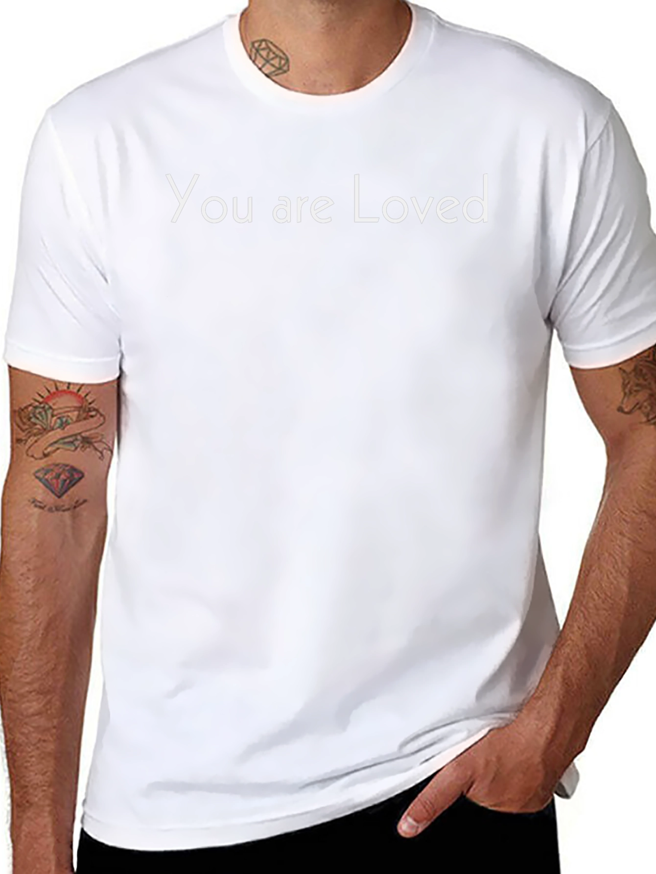 You Are Loved Graphic Tee - Black