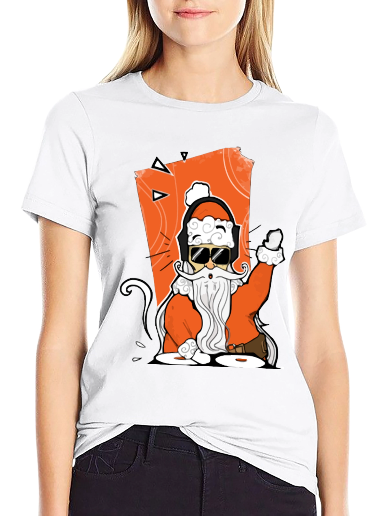 Cool Santa Graphic Tee - Holiday Style