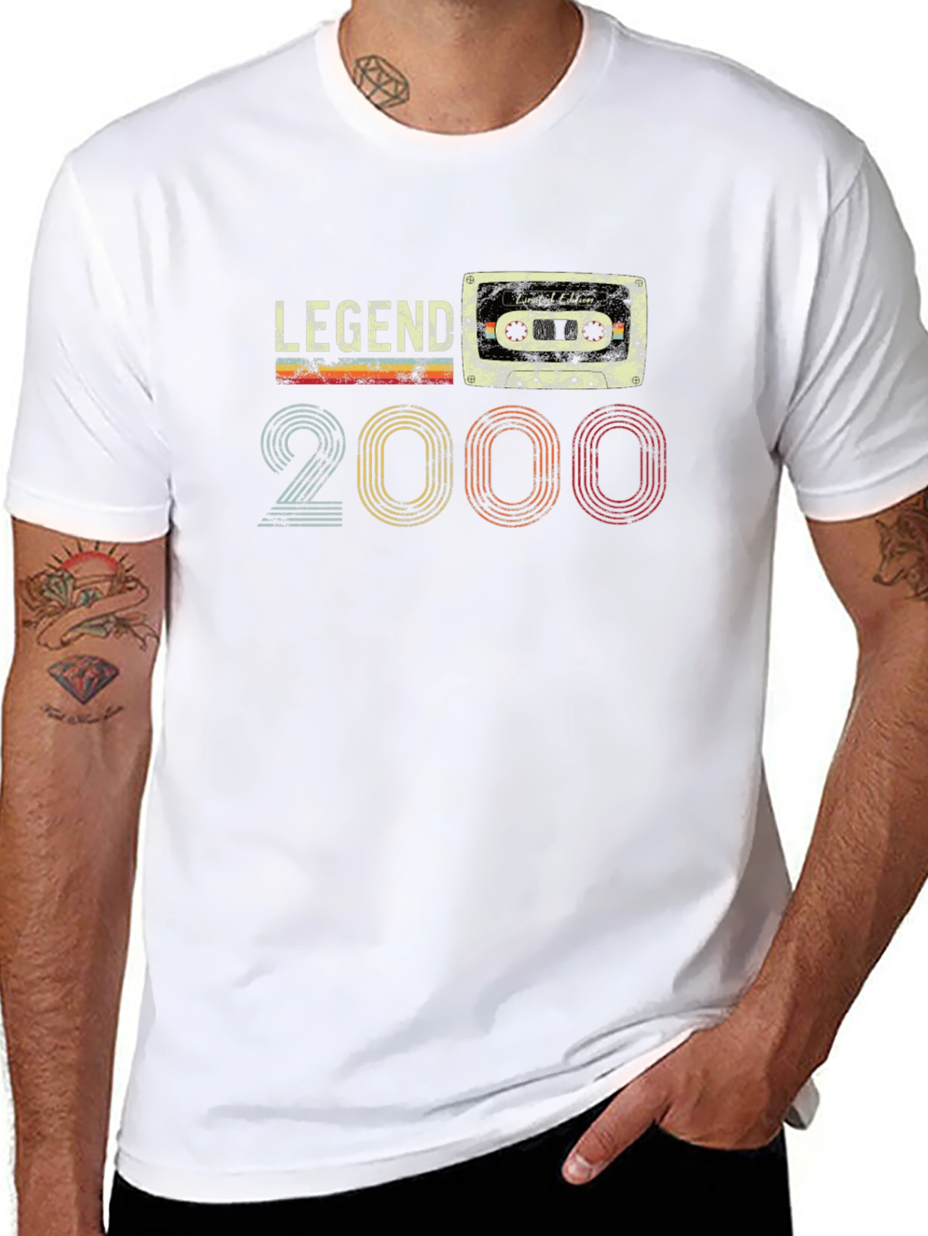 Legend 2000 Cassette Tape Graphic Tee - Black