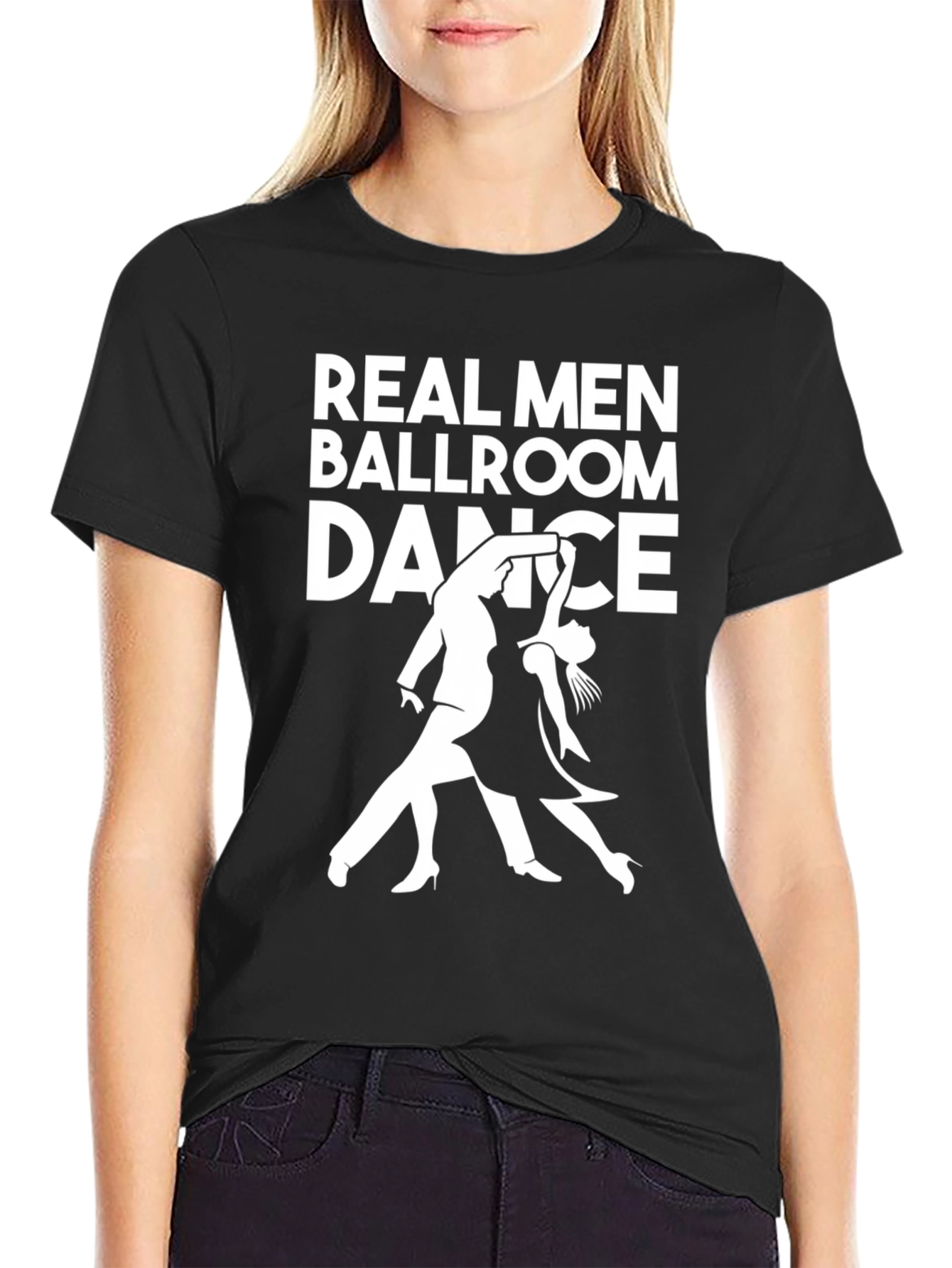Real Men Ballroom Dance Graphic T-Shirt