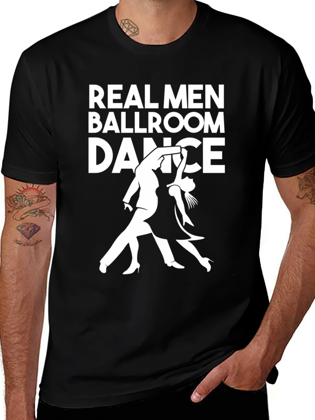 Real Men Ballroom Dance Graphic T-Shirt