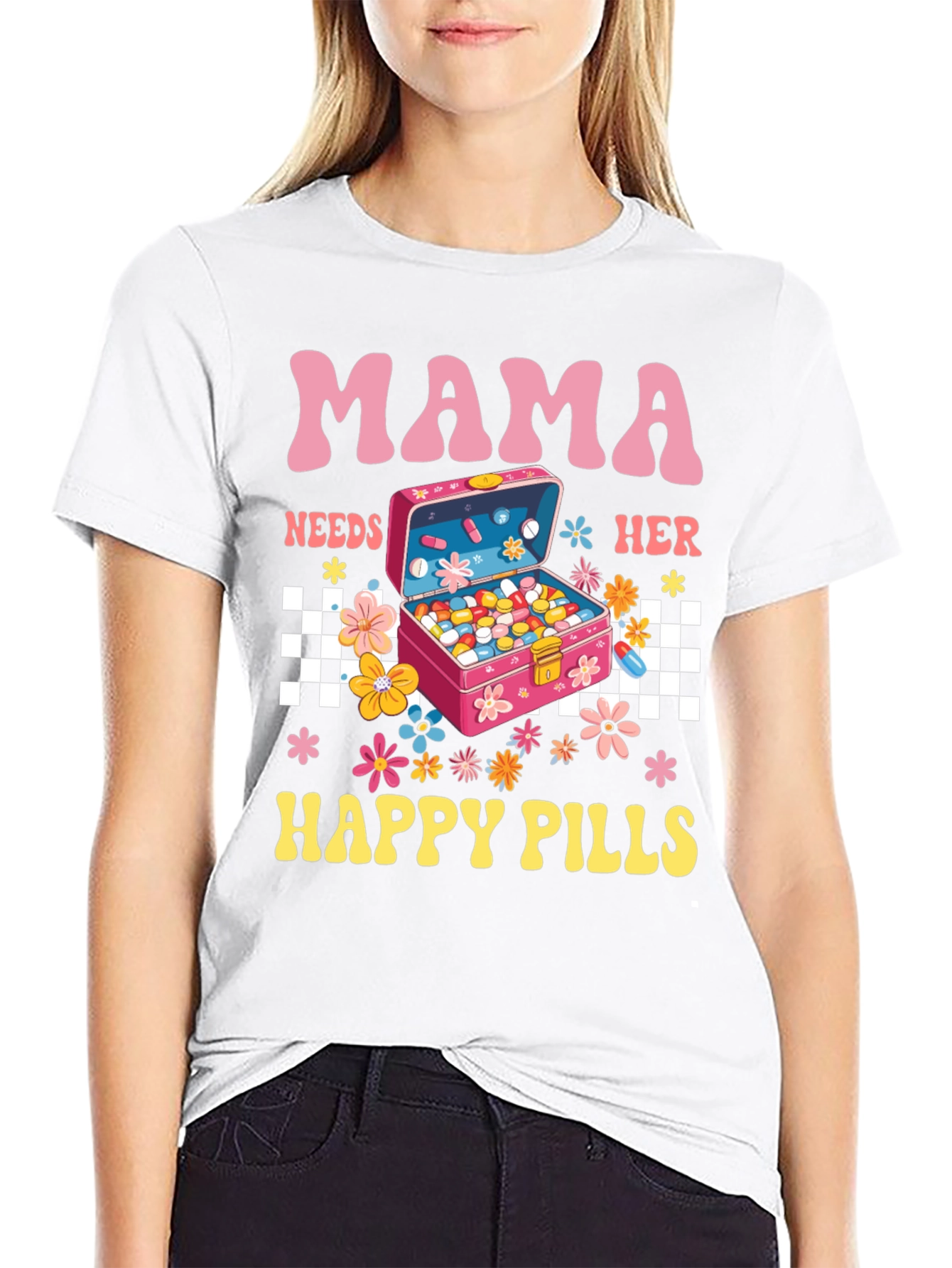 Mama Needs Happy Pills Graphic Tee