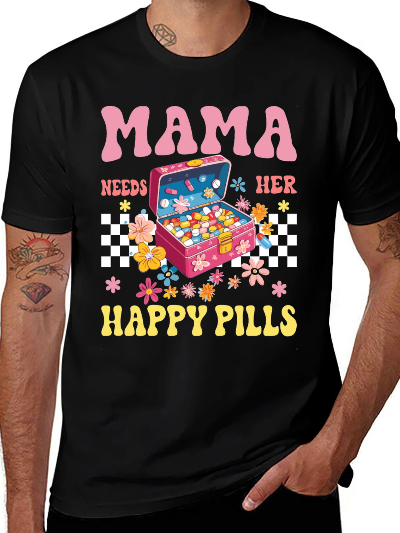 Mama Needs Happy Pills Graphic Tee