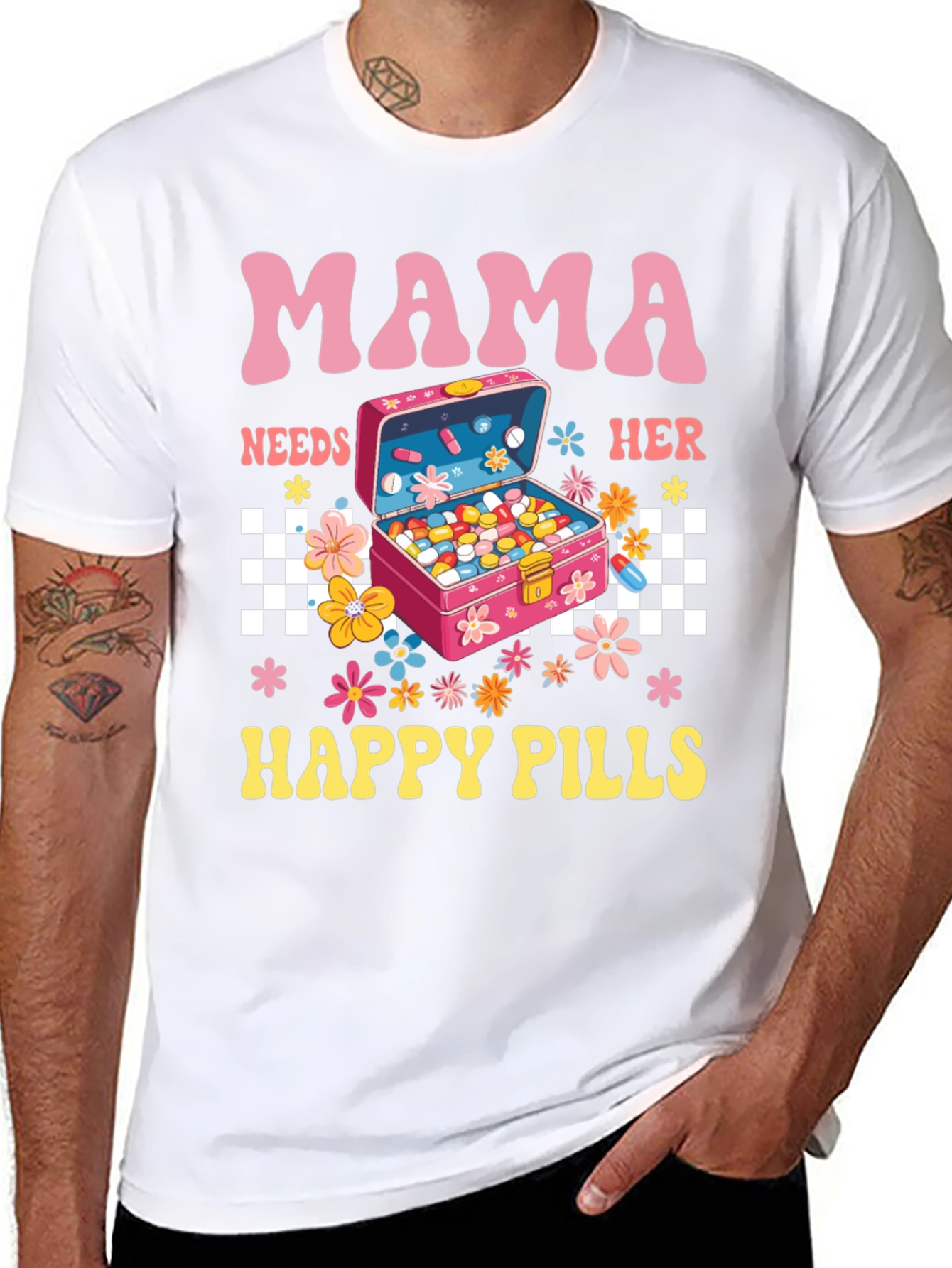 Mama Needs Happy Pills Graphic Tee