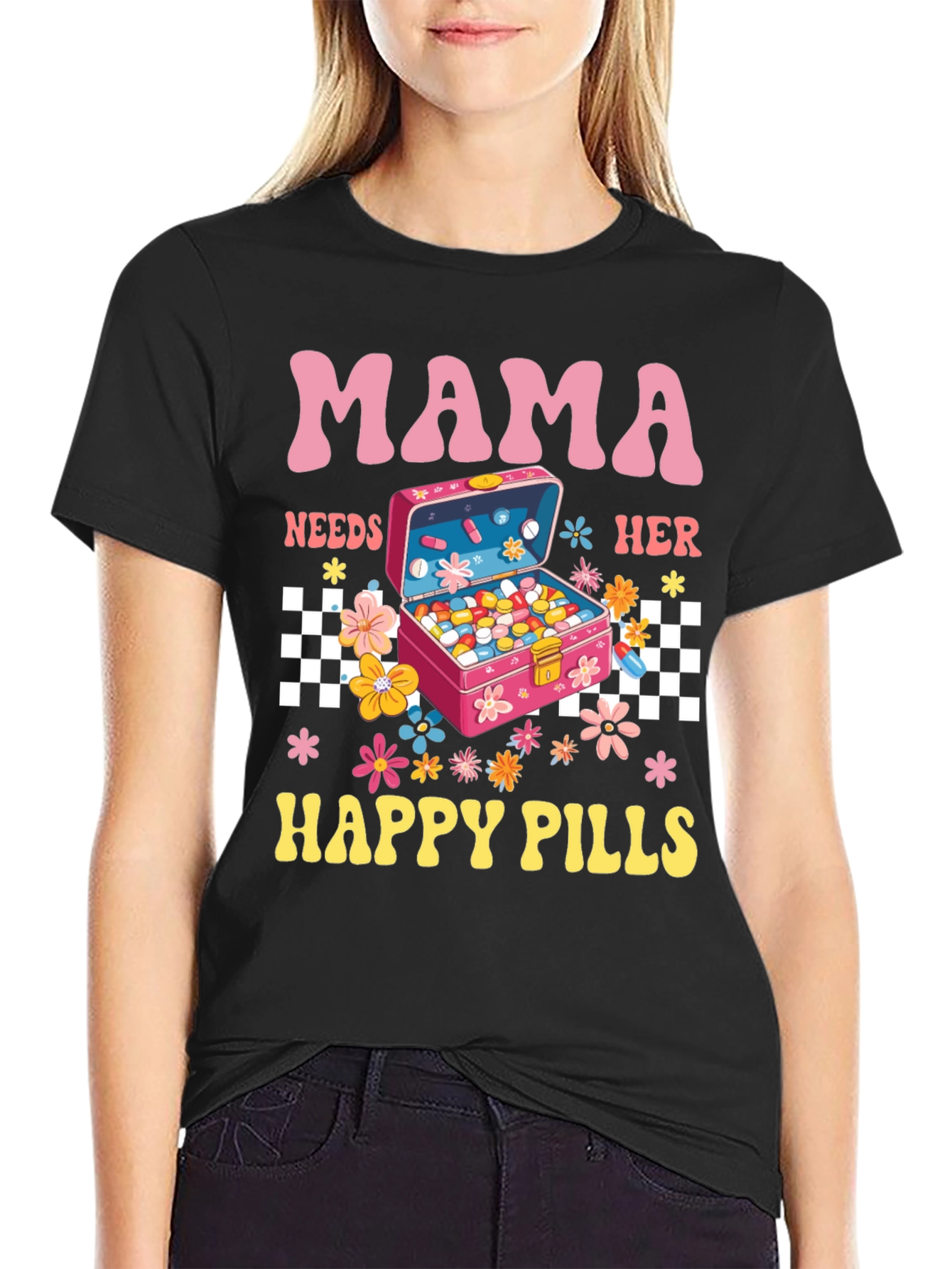 Mama Needs Happy Pills Graphic Tee