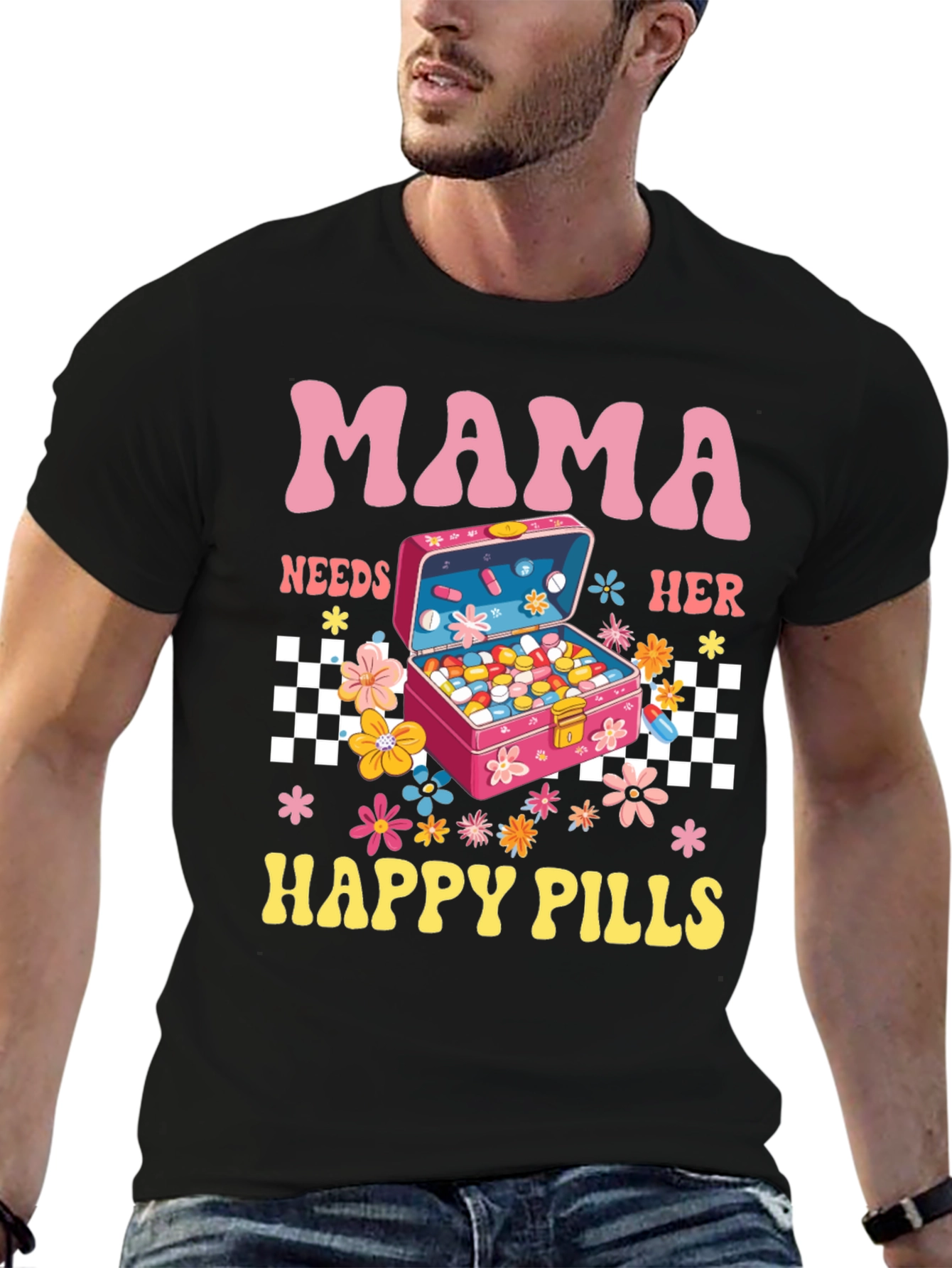 Mama Needs Happy Pills Graphic Tee
