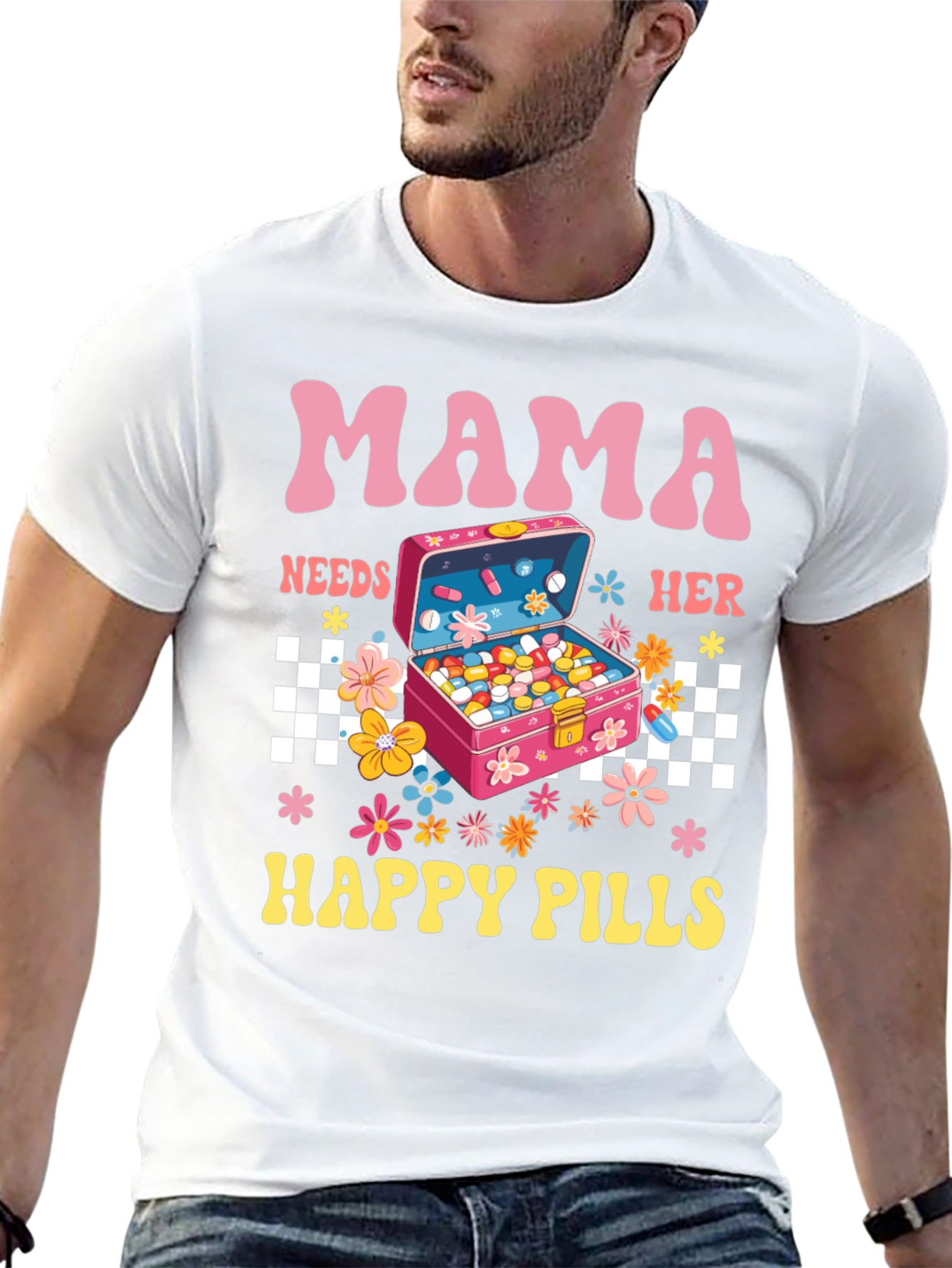 Mama Needs Happy Pills Graphic Tee