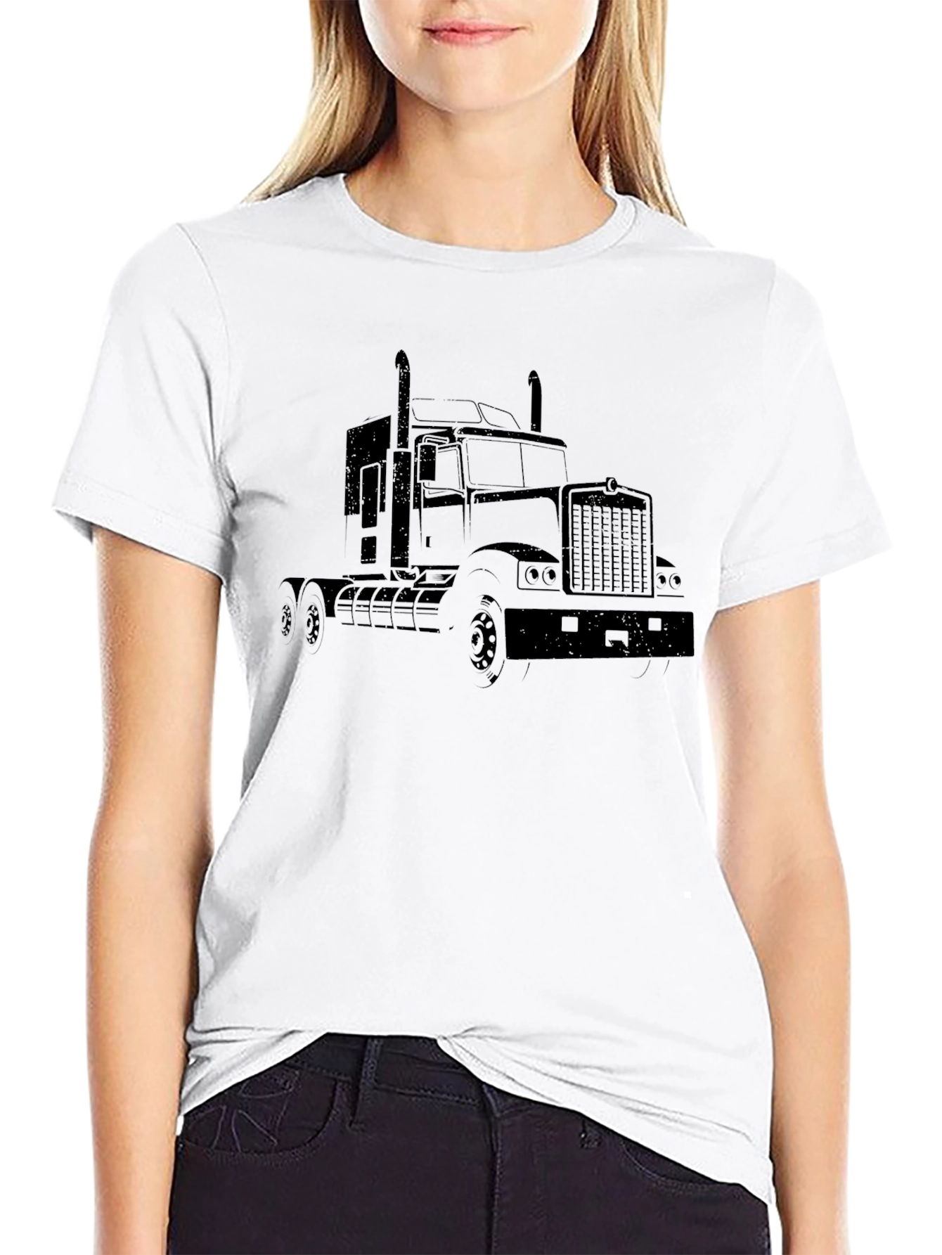 Truck Graphic T-Shirt - Black