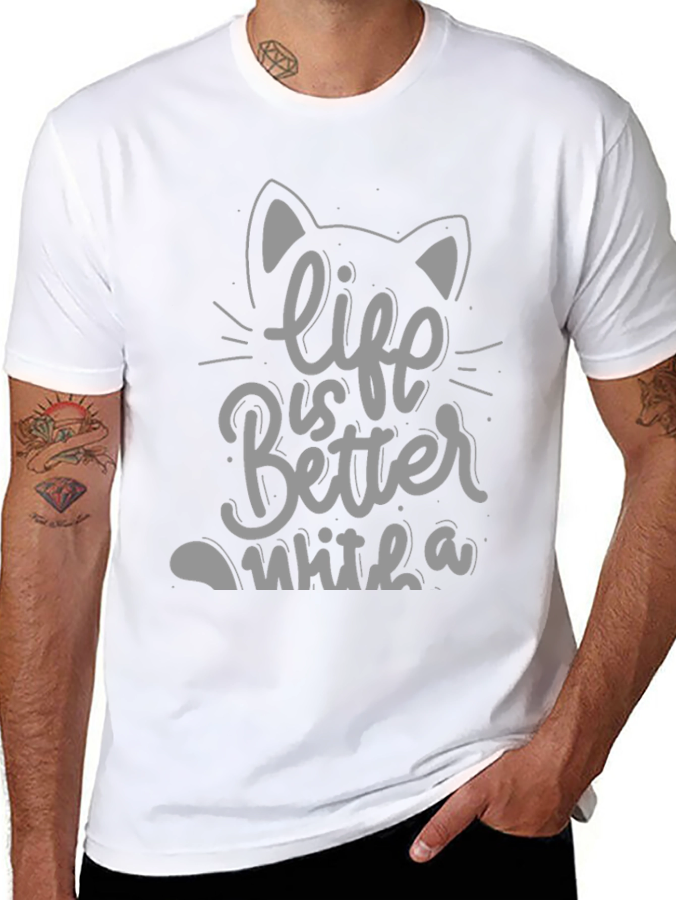 Life Is Better With A Cat T-Shirt