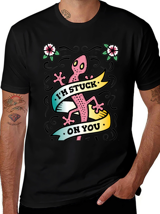 Im Stuck On You Gecko Graphic Tee