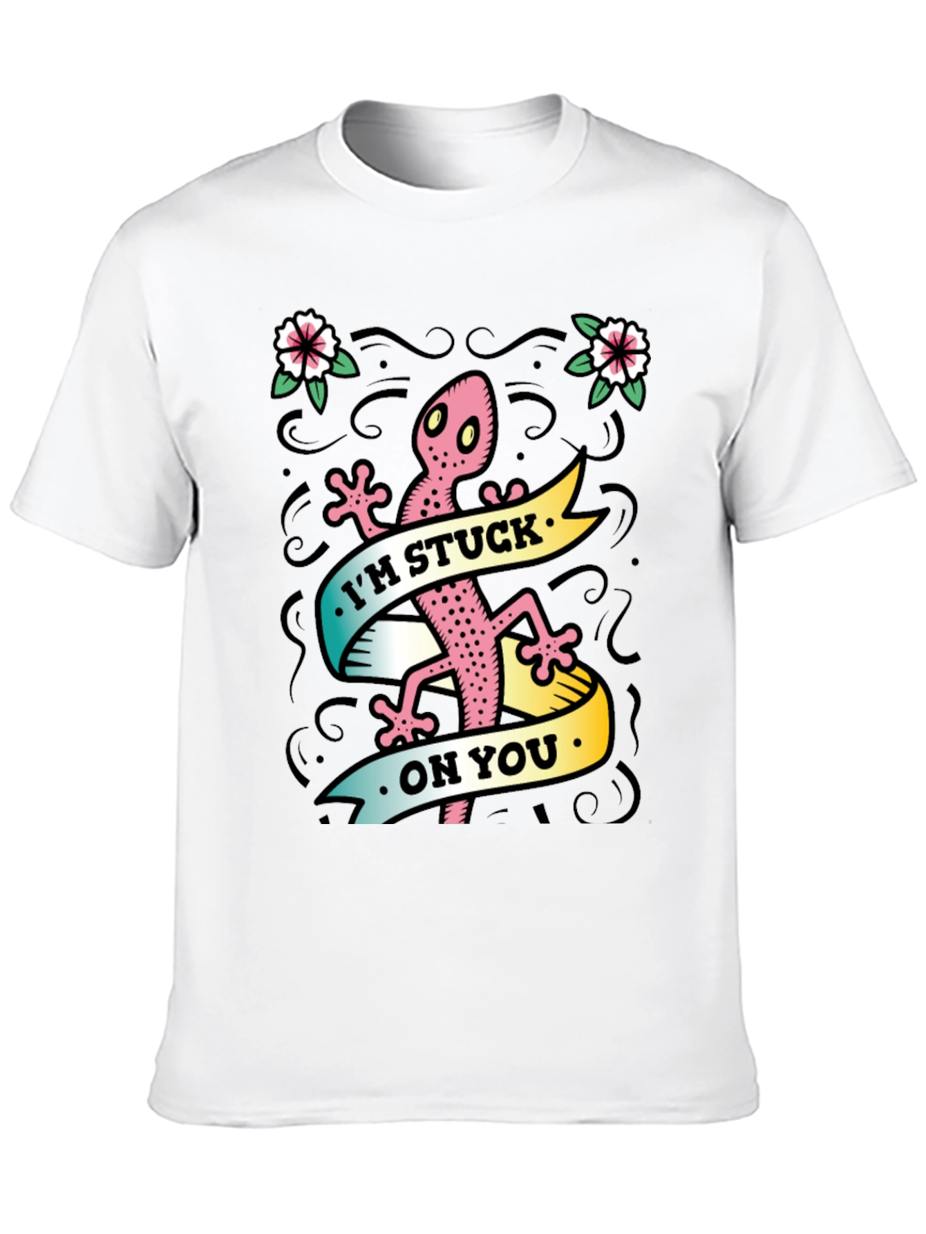 Im Stuck On You Gecko Graphic Tee
