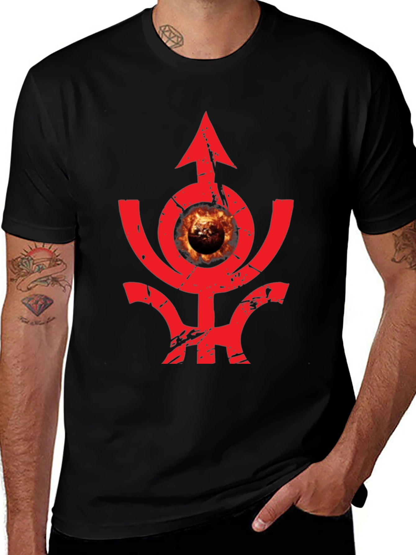Eye of Providence Graphic Tee - Black Cotton