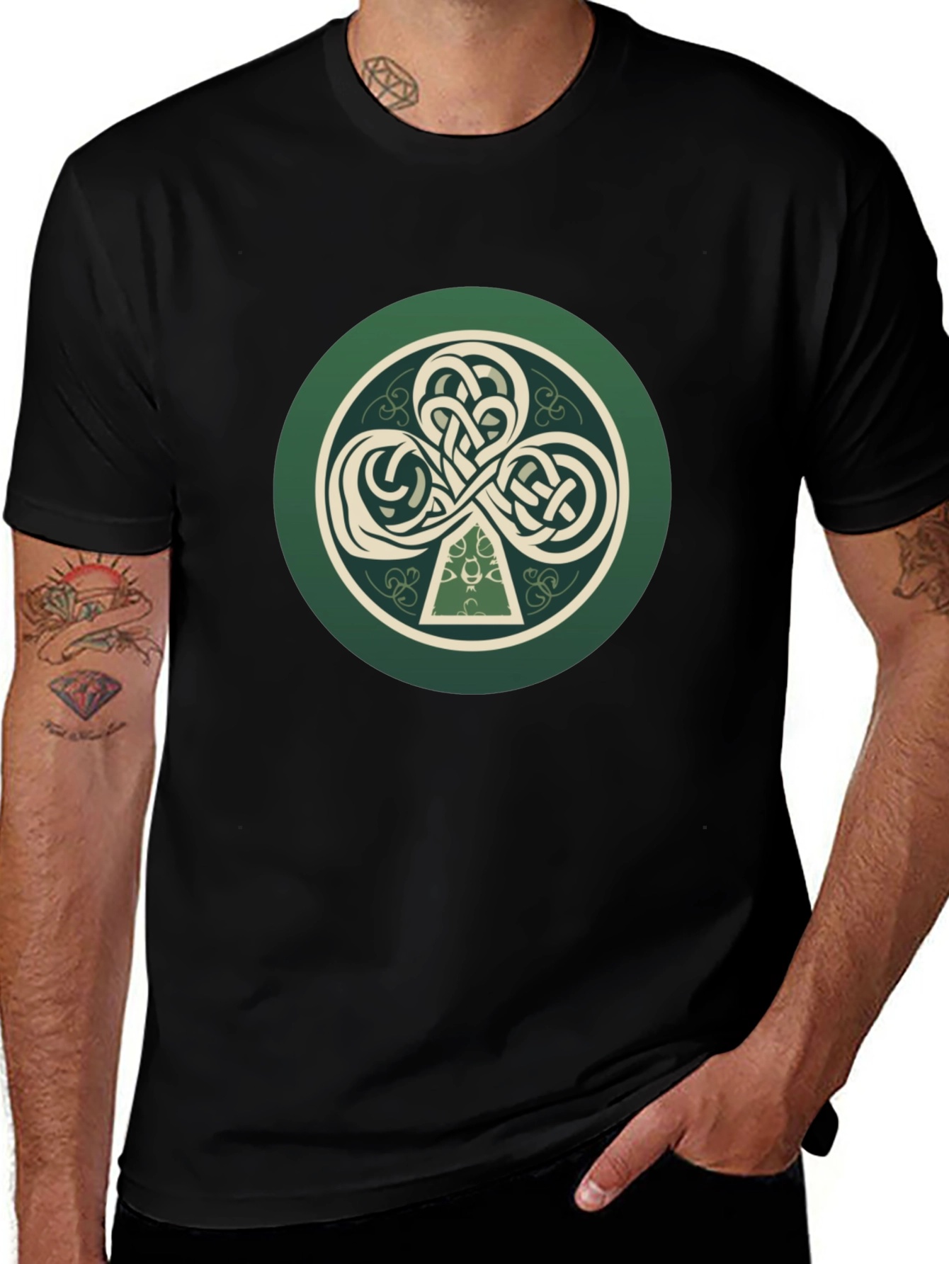 Celtic Knot Shamrock Graphic Tee - Unisex