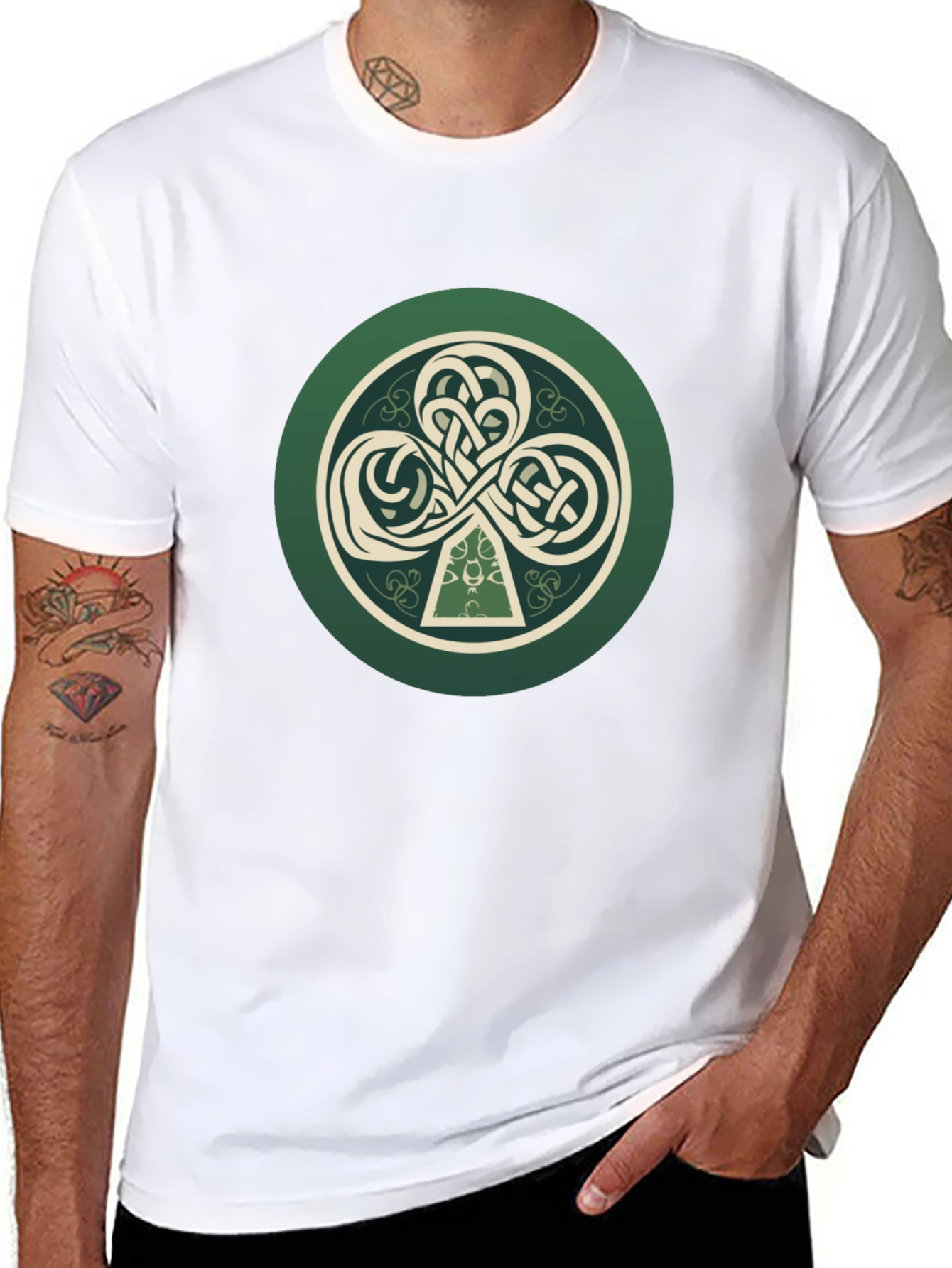 Celtic Knot Shamrock Graphic Tee - Unisex