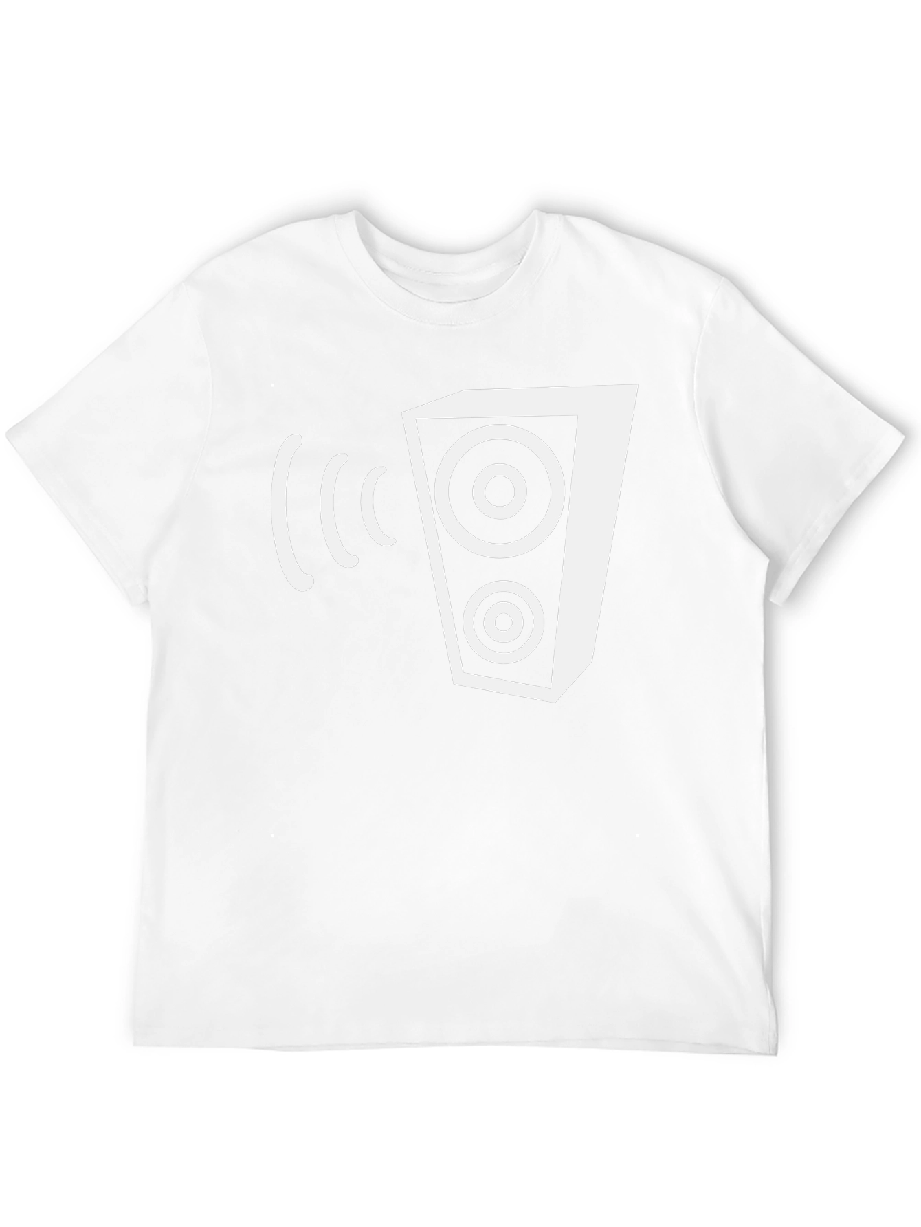 Speaker Graphic Tee - Black Cotton Blend