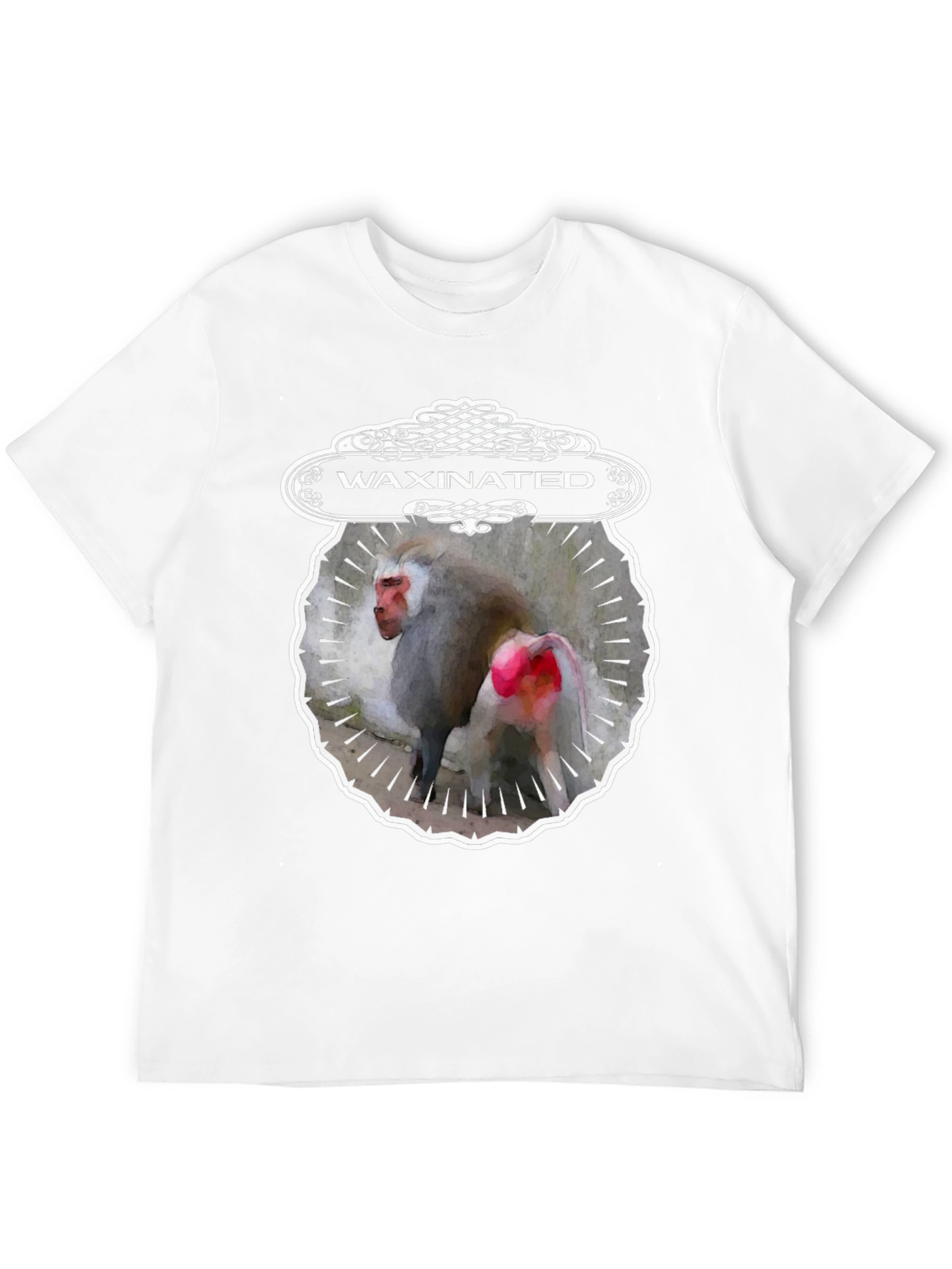 Waxinated Monkey Graphic T-Shirt - Unique Design