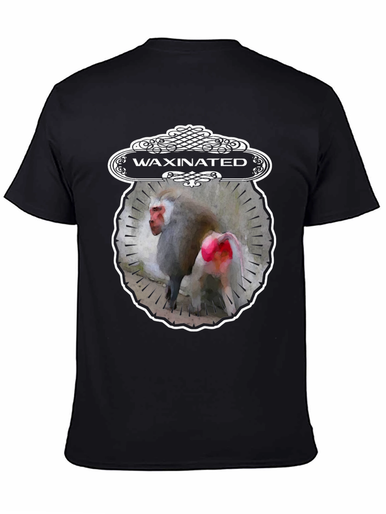 Waxinated Monkey Graphic T-Shirt - Unique Design