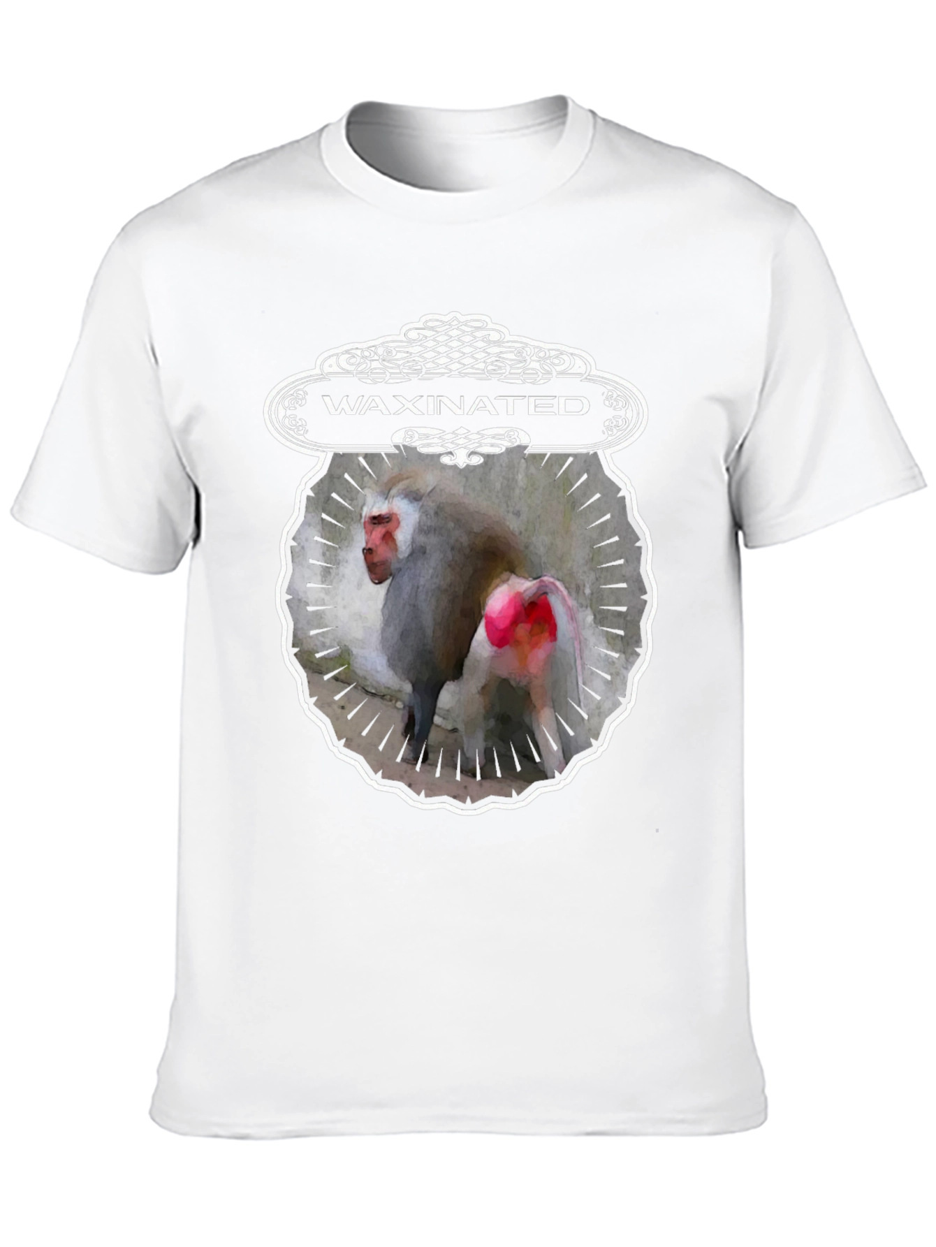 Waxinated Monkey Graphic T-Shirt - Unique Design