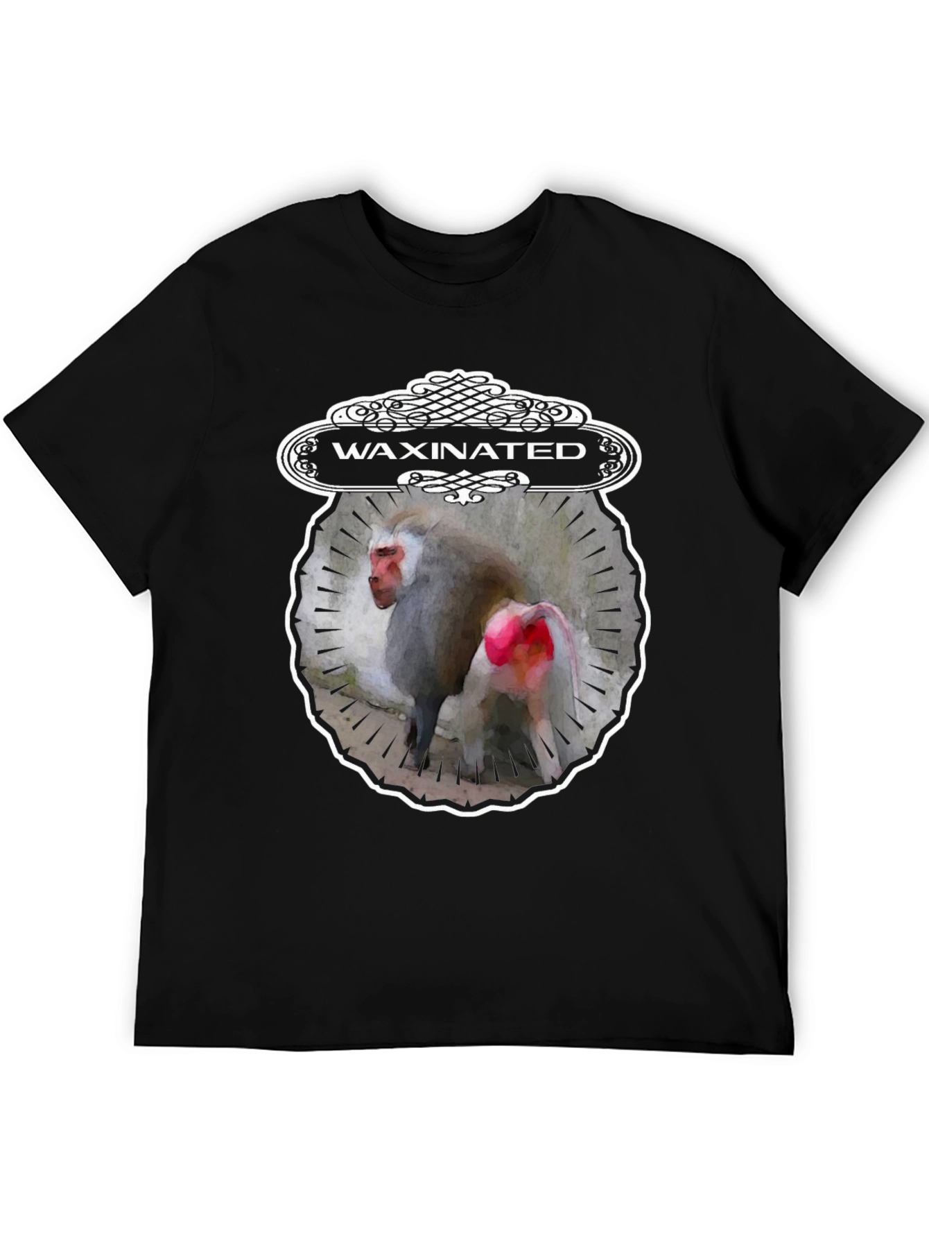 Waxinated Monkey Graphic T-Shirt - Unique Design
