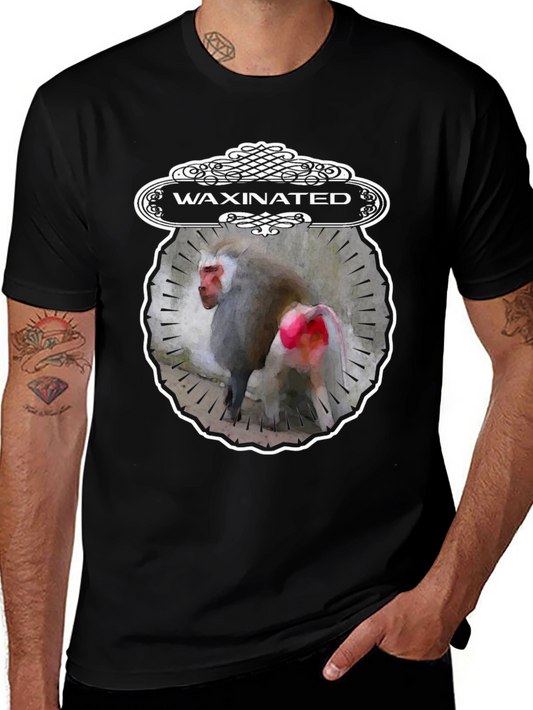Waxinated Monkey Graphic T-Shirt - Unique Design
