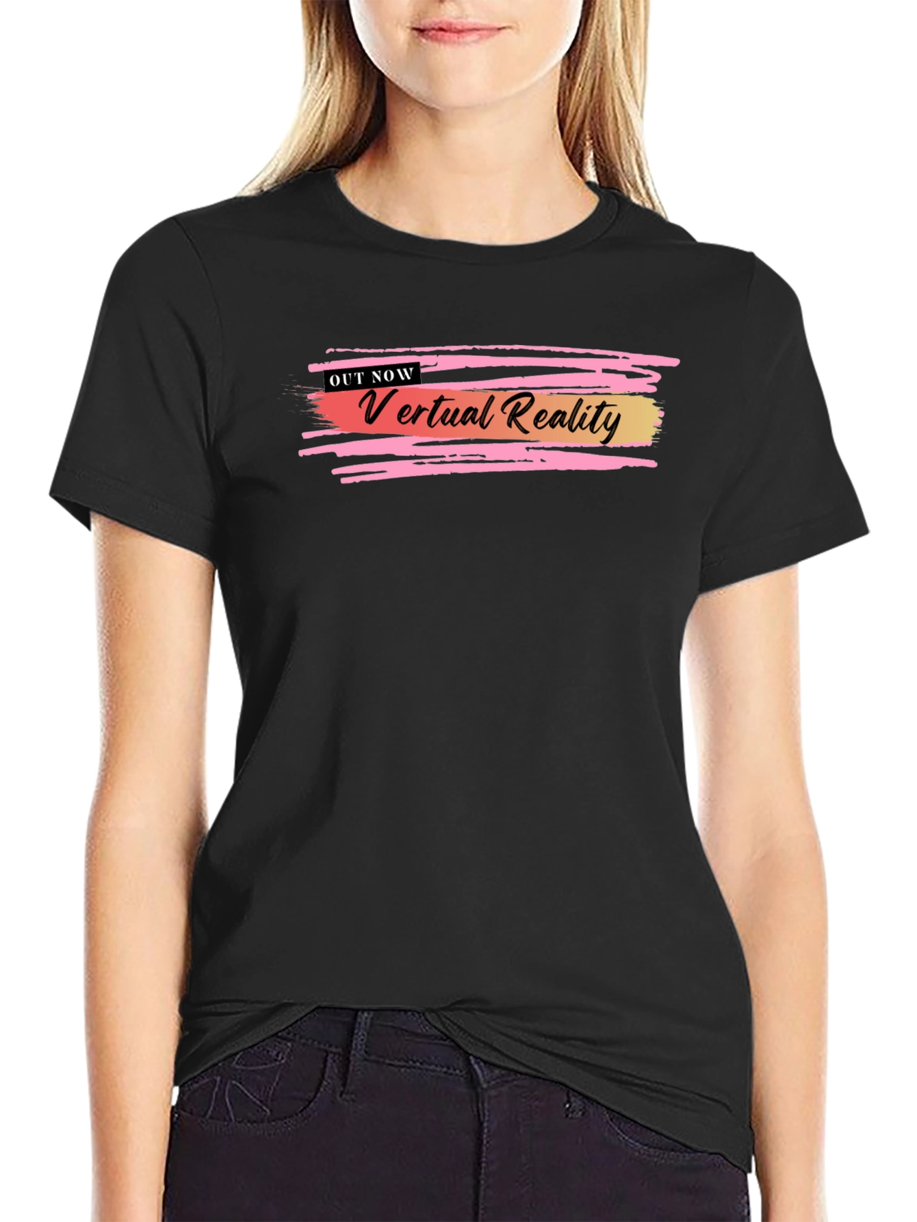 Virtual Reality Graphic Tee - Black