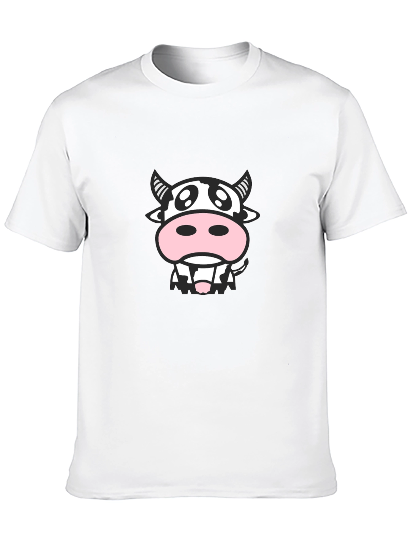Cute Cow Graphic Tee - Black Unisex T-Shirt